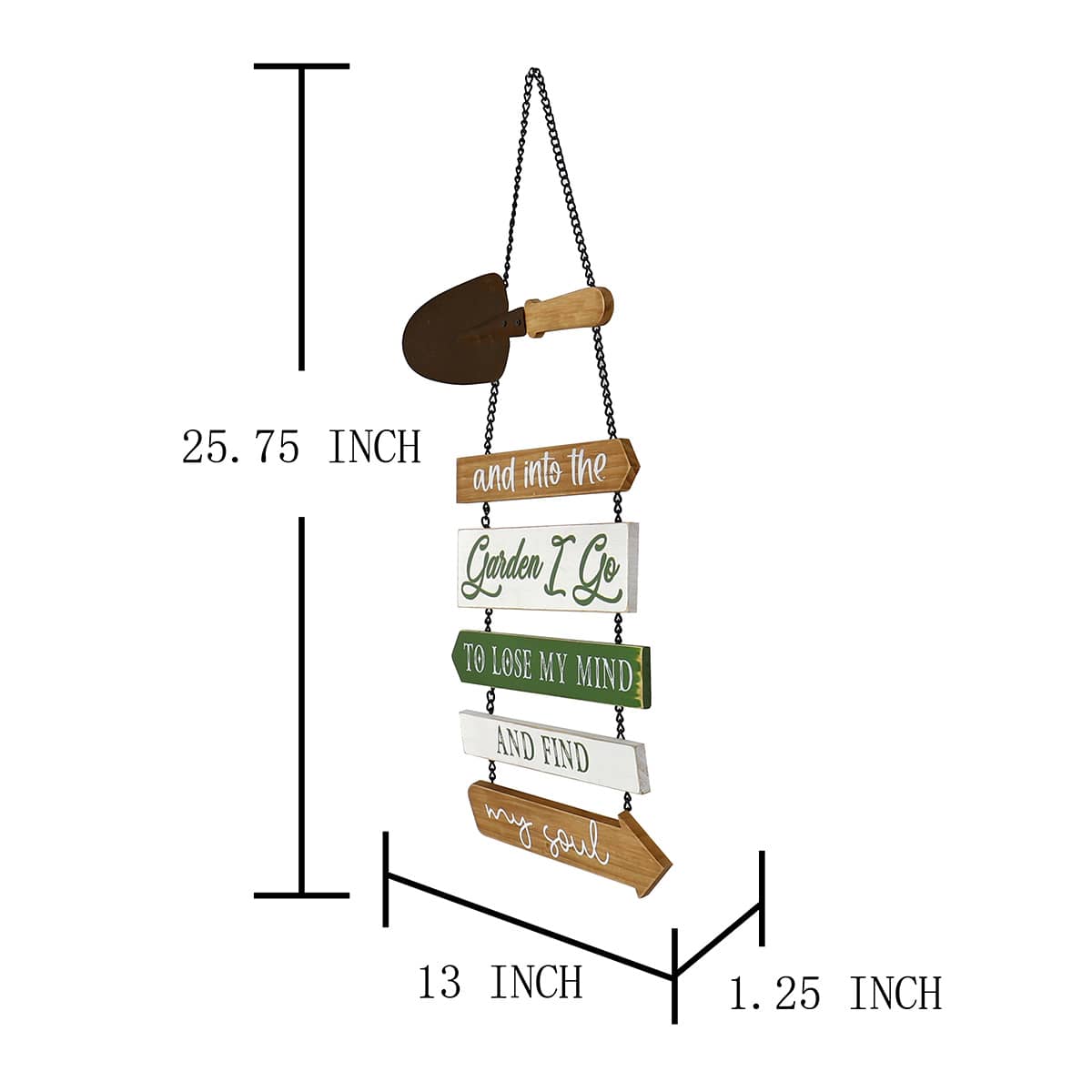 Hanging Gardening Sign, 26"