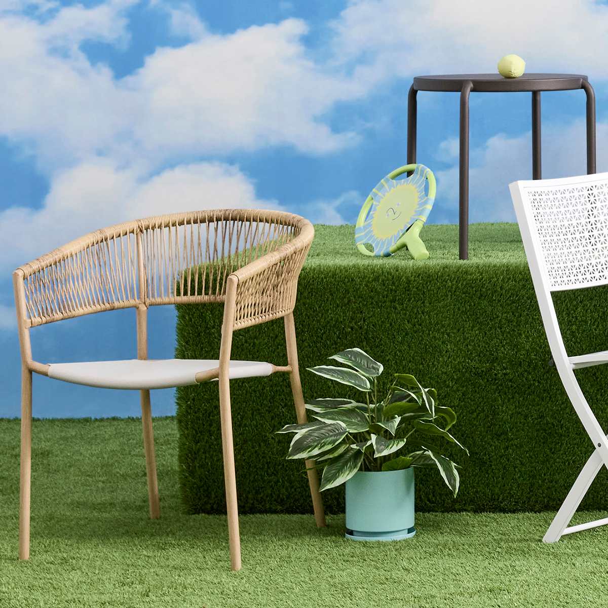 Crosby St. Brody Wicker Patio Chair, Natural