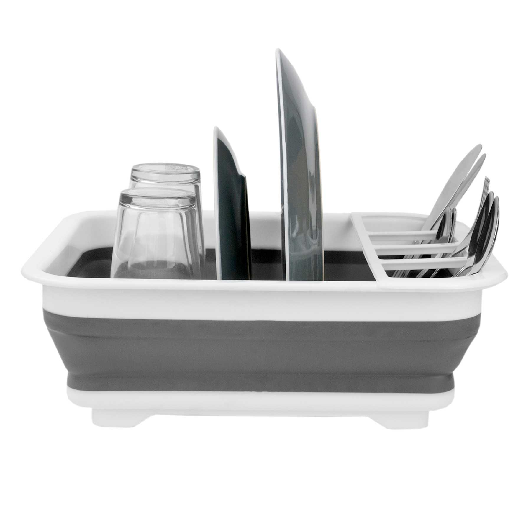 White Collapsible Dish Rack