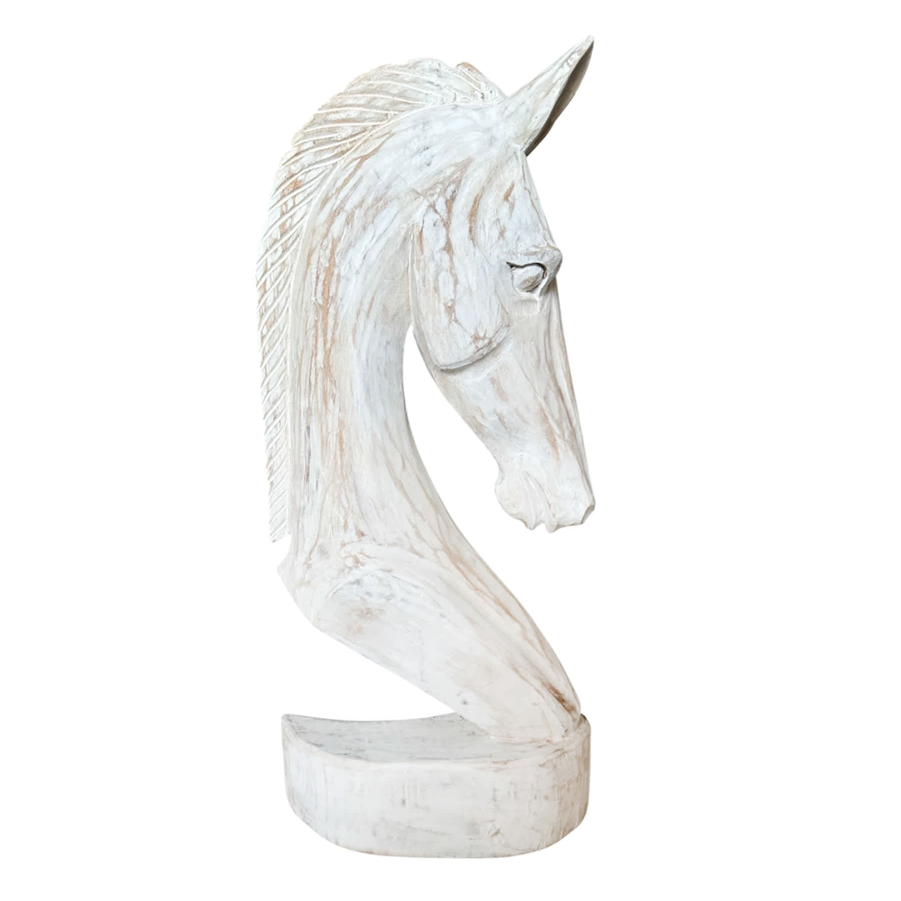White Washed Horse Head, 24"