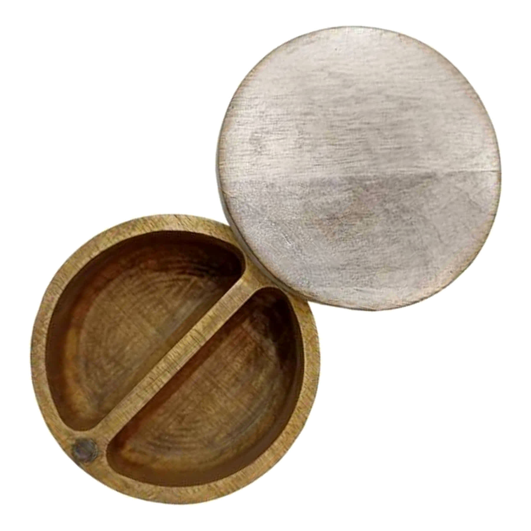 White Wood Salt & Pepper Cellar