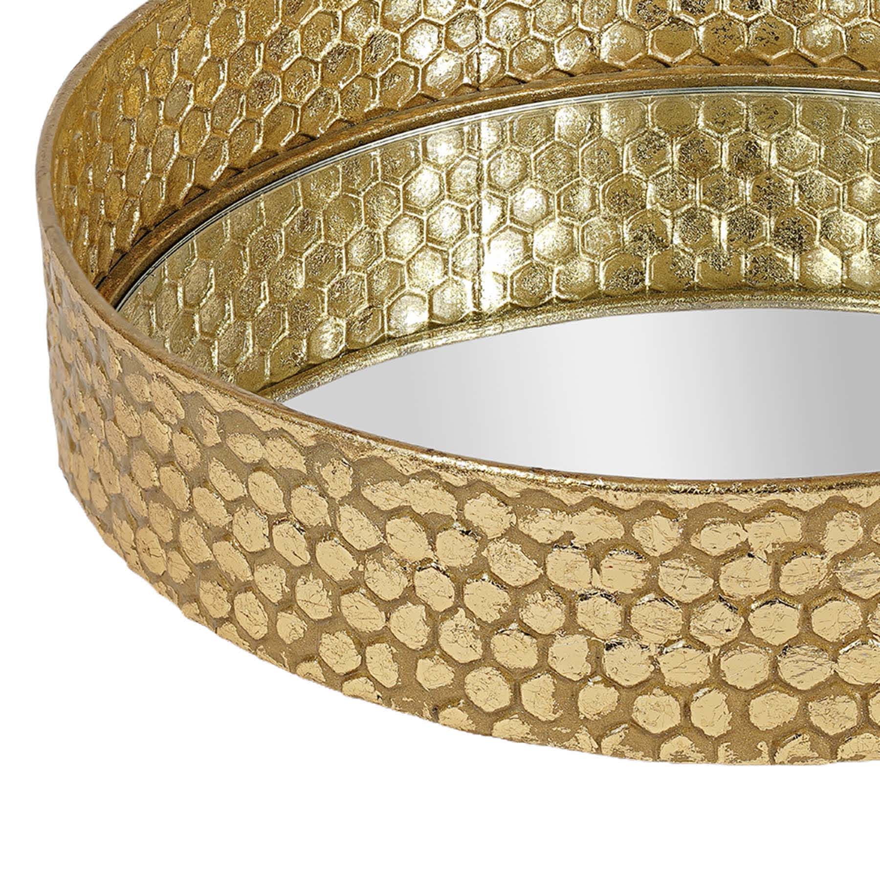 Gold Round Tray, 12"