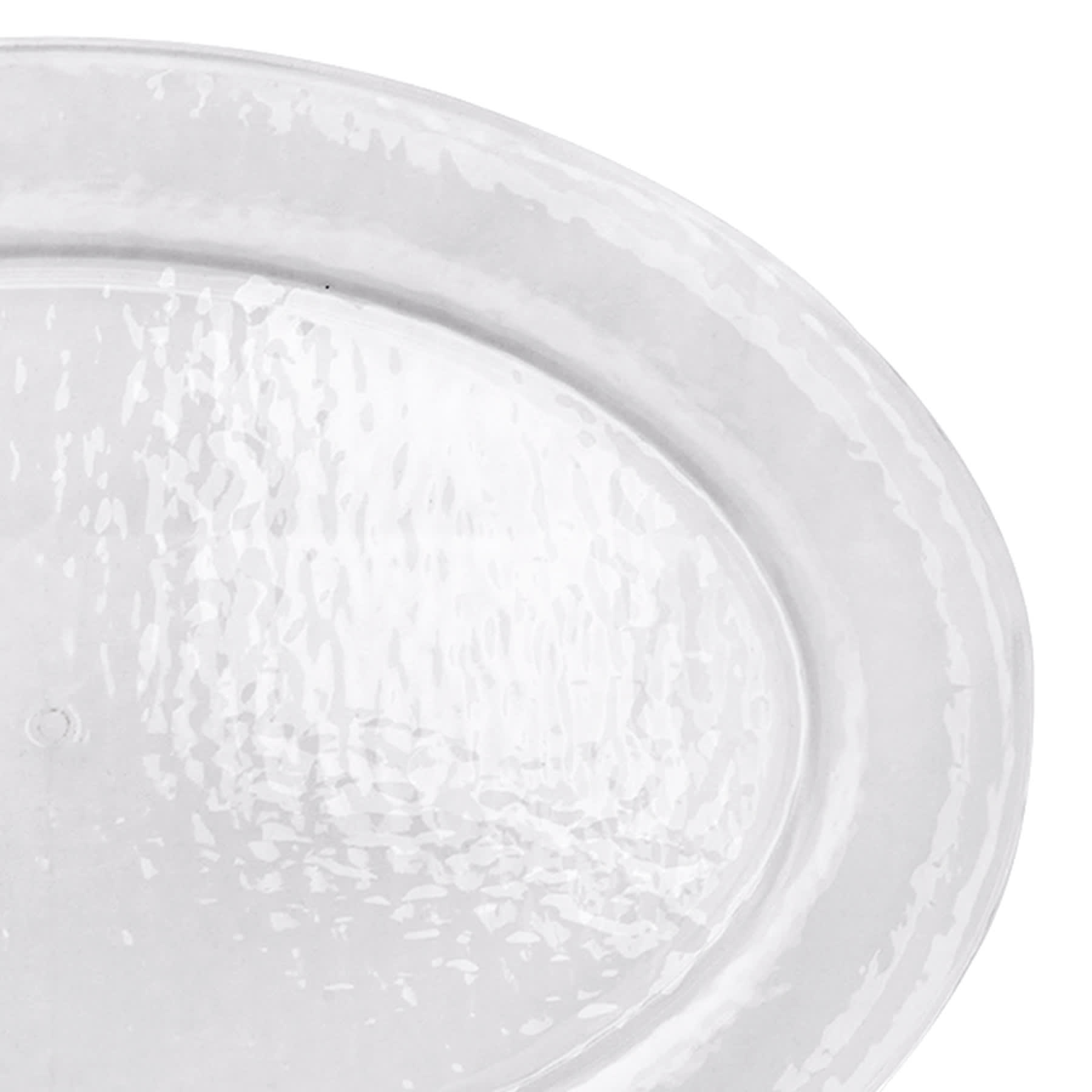 Clear Acrylic Oval Serving Platter