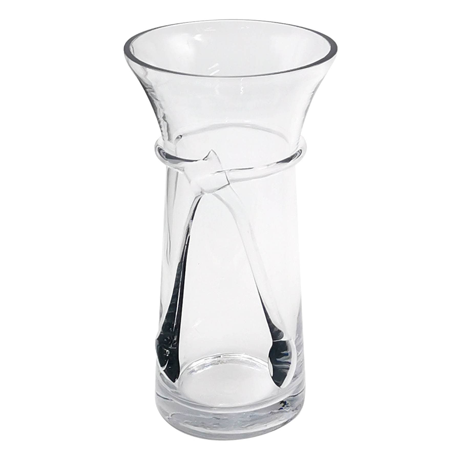 Clear Glass Vase, 11"