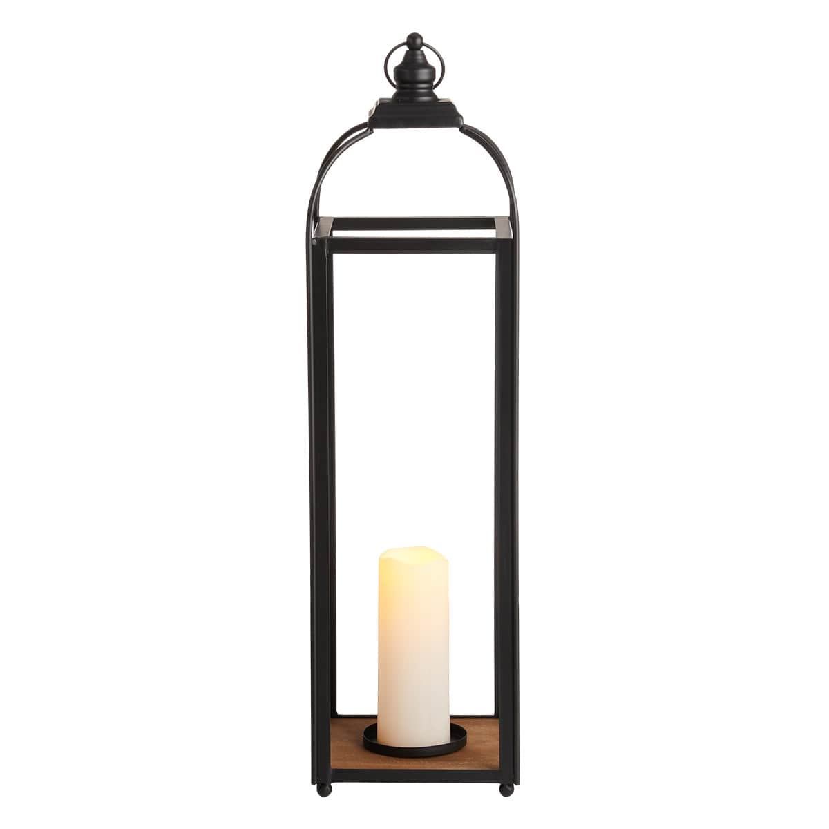 Black Metal Lantern, 31"