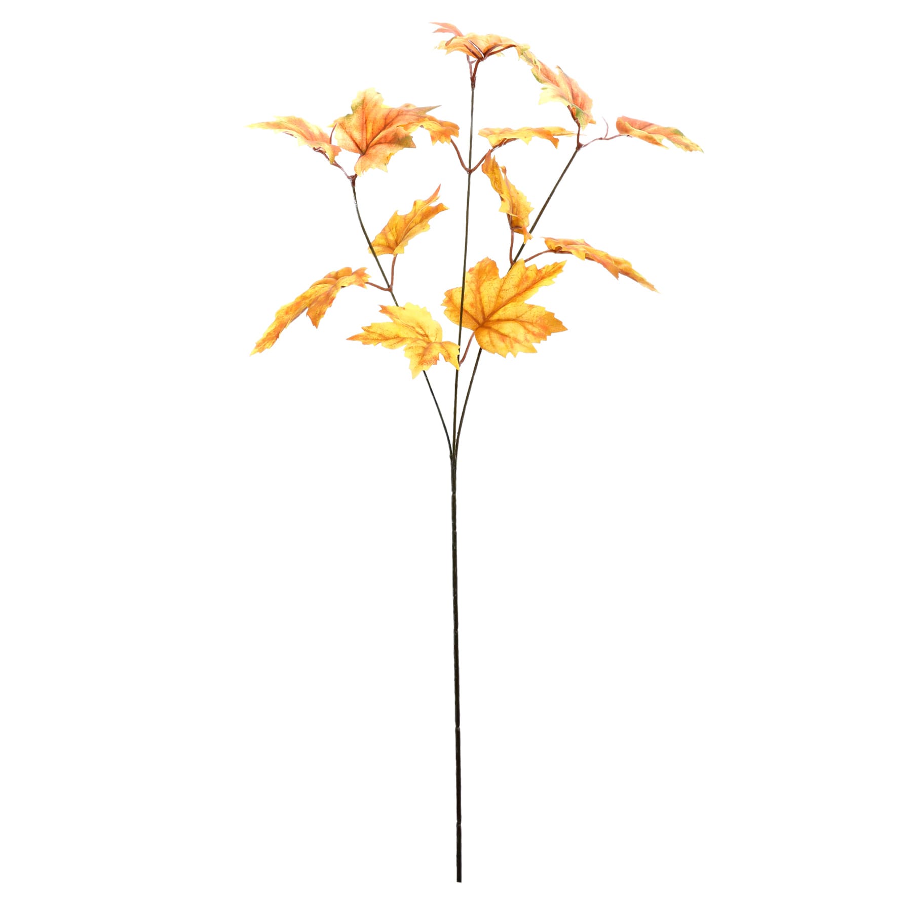 Small Yellow Maple Leaf Stem, 29.5"
