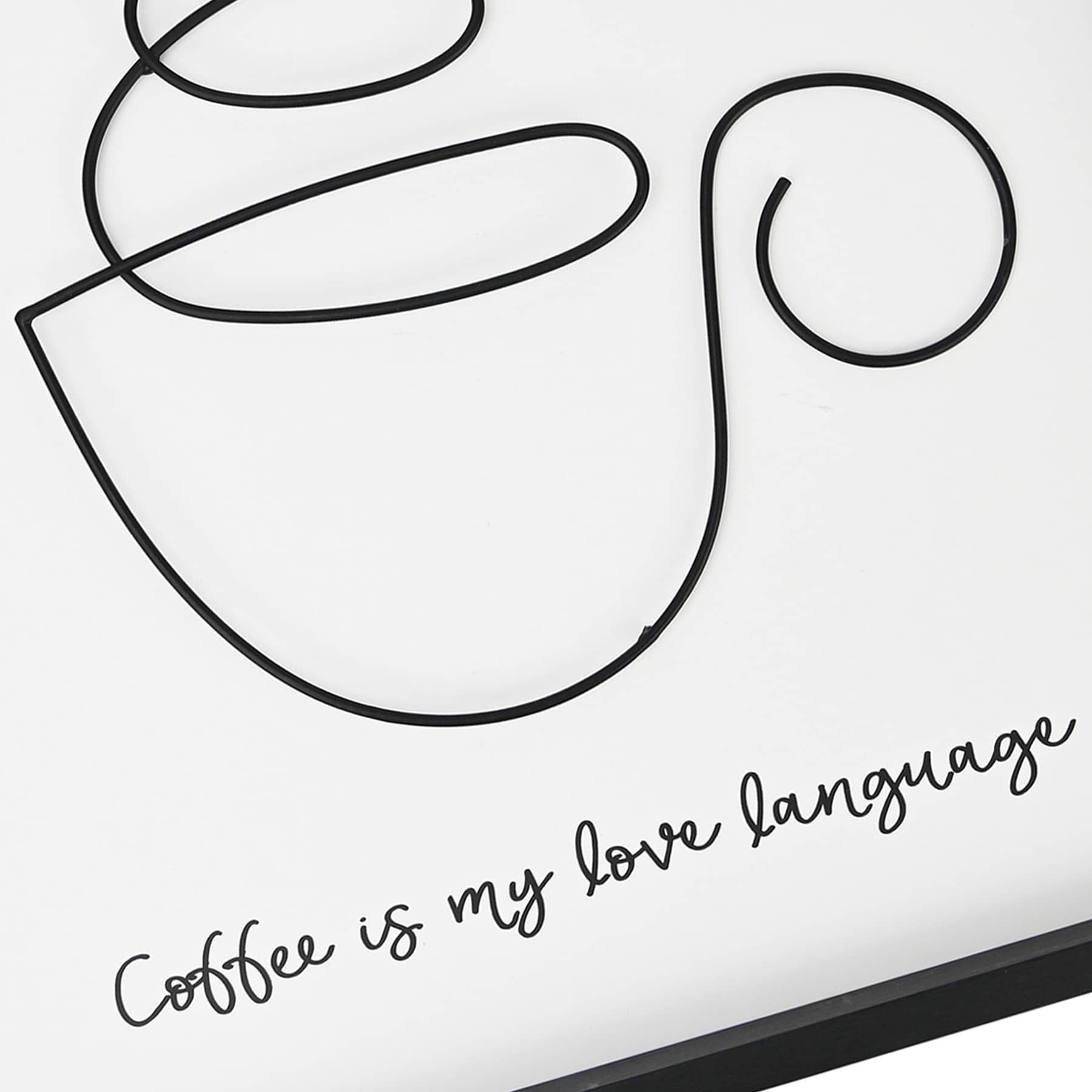 Coffee Is My Love Language Wooden Wall Art, 12"