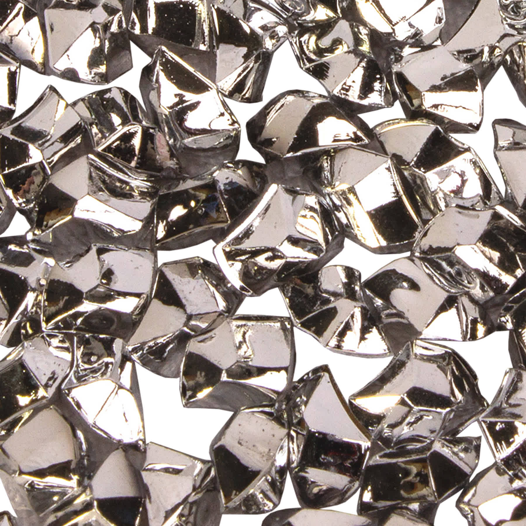300-Count Metallic Silver Mini Gem Scatters