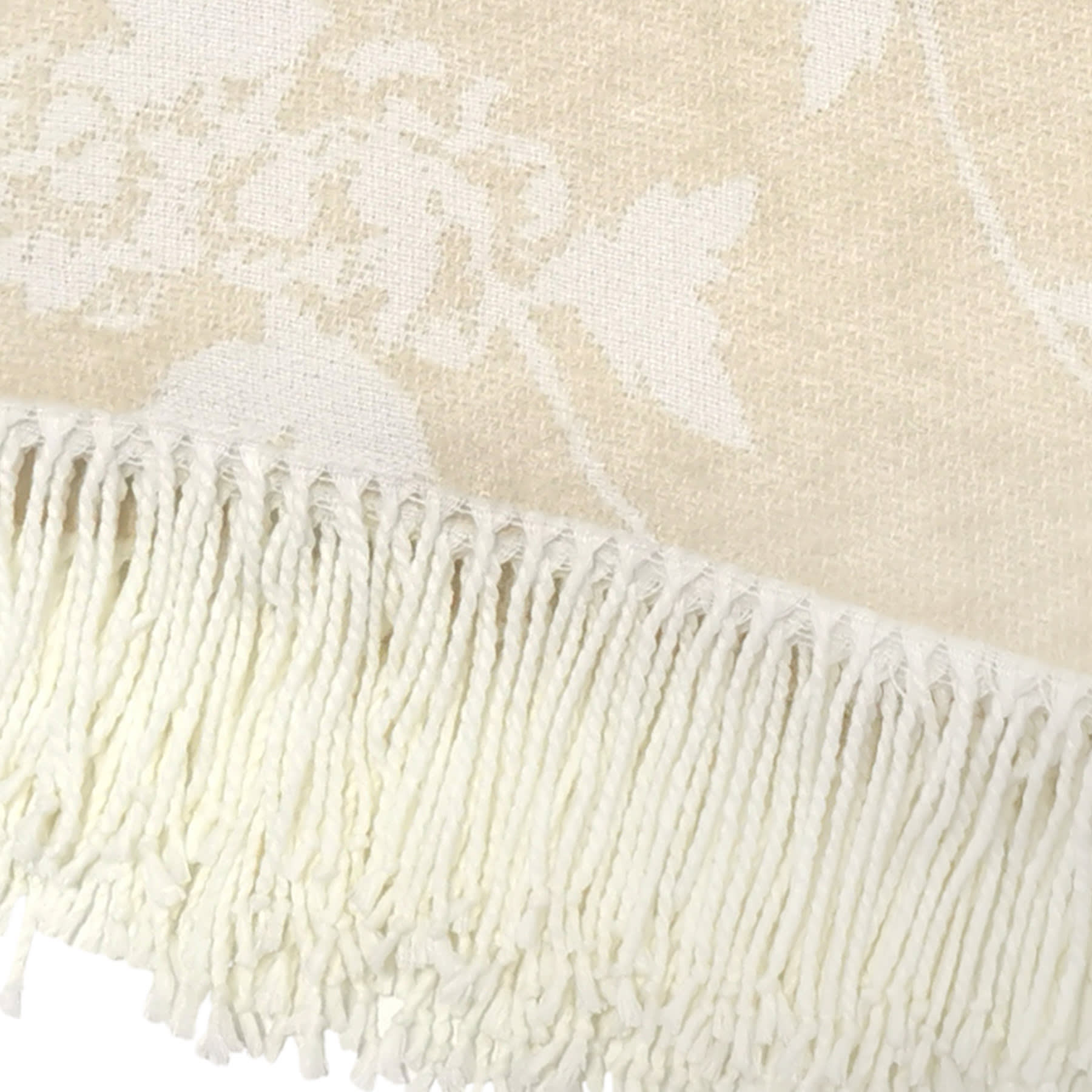 Providence Gold Jacquard Woven Throw Blanket, 50x60