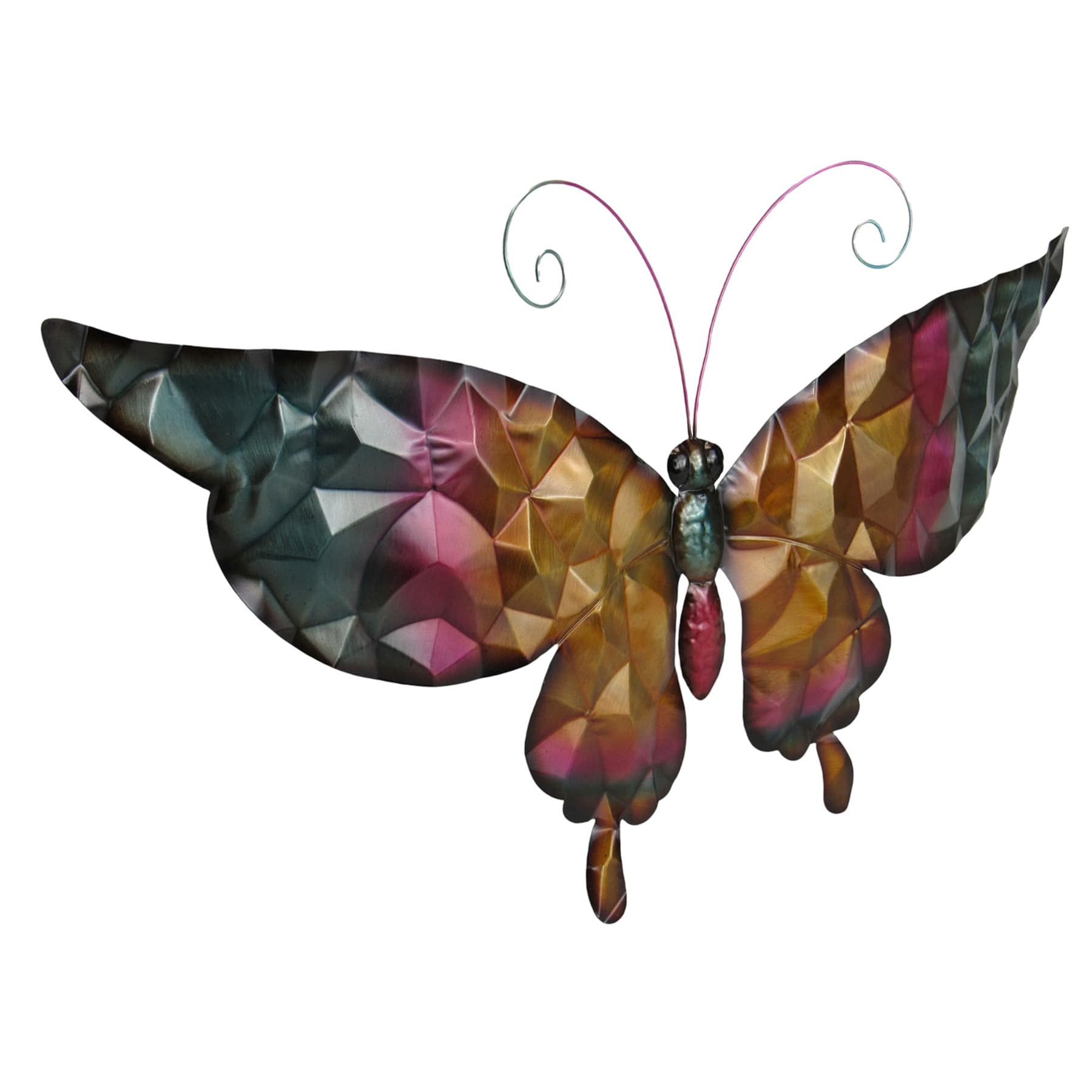 Metal Bronzed Butterfly Wall Decor, 33"