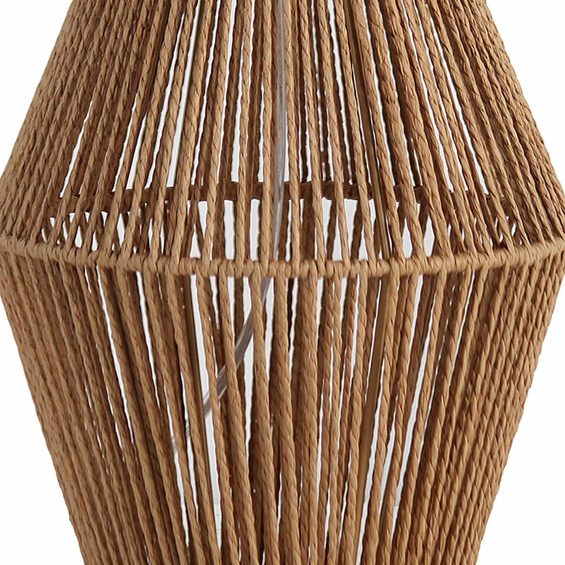 Tracey Boyd Natural Rope Geo Medium Table Lamp Base, 18"