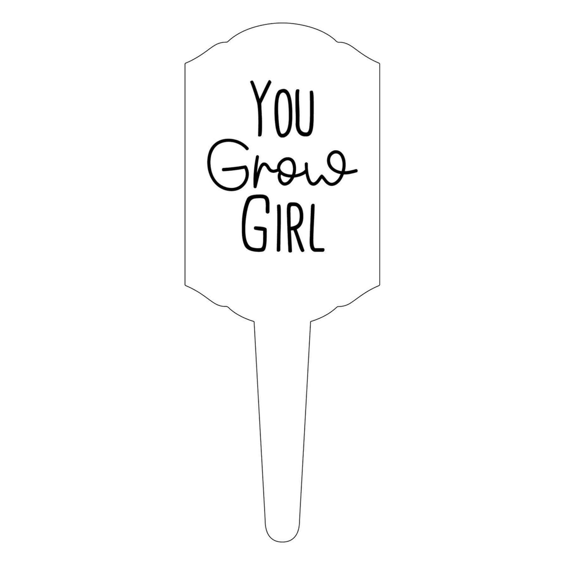 6in You Grow Girl Pick