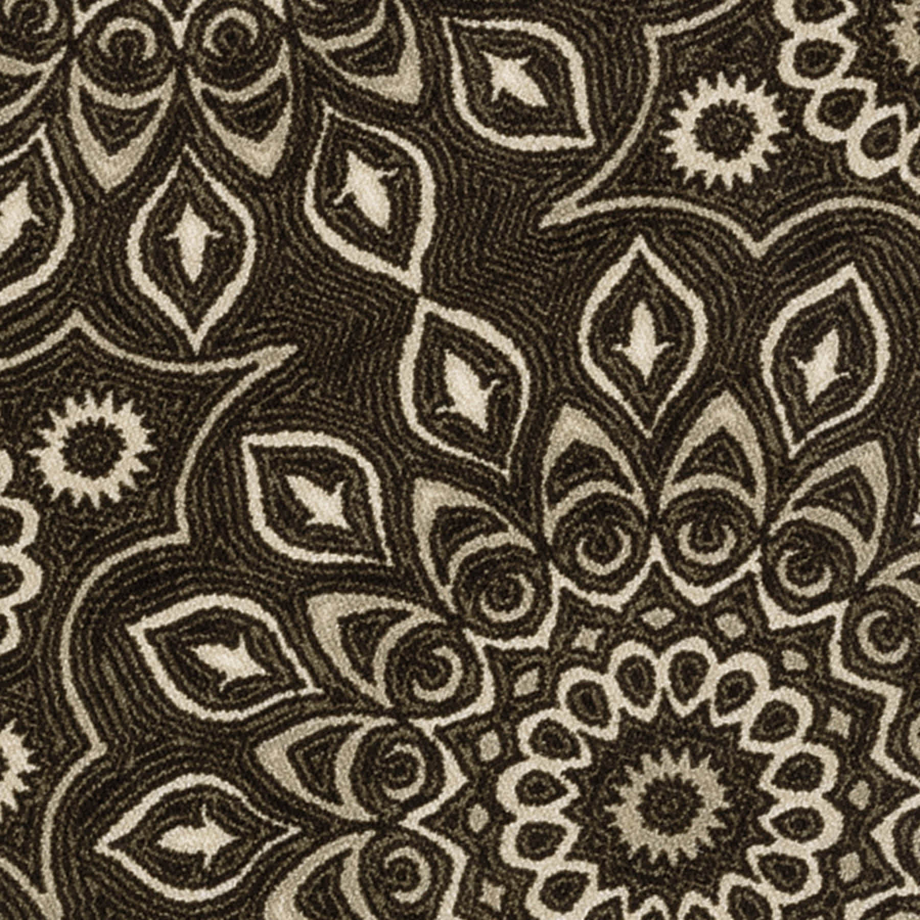(D623) Sutton Grey Medallion Accent Rug, 3x4