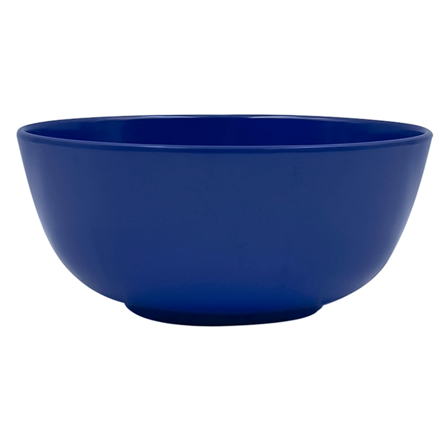Set of 4 Solid Blue Melamine Bowls, 6"