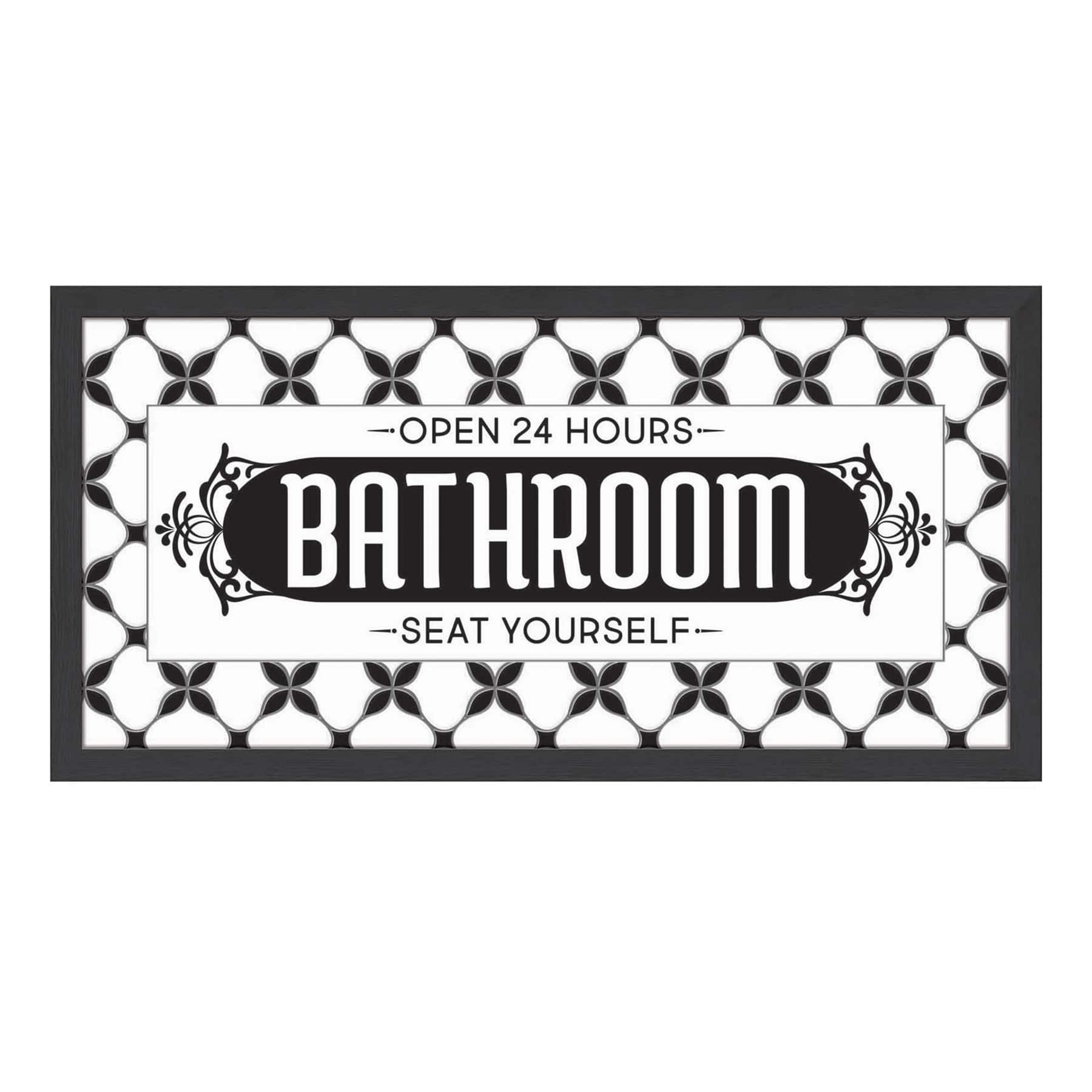 Bathroom Faux Tile Wall Decor, 24x12