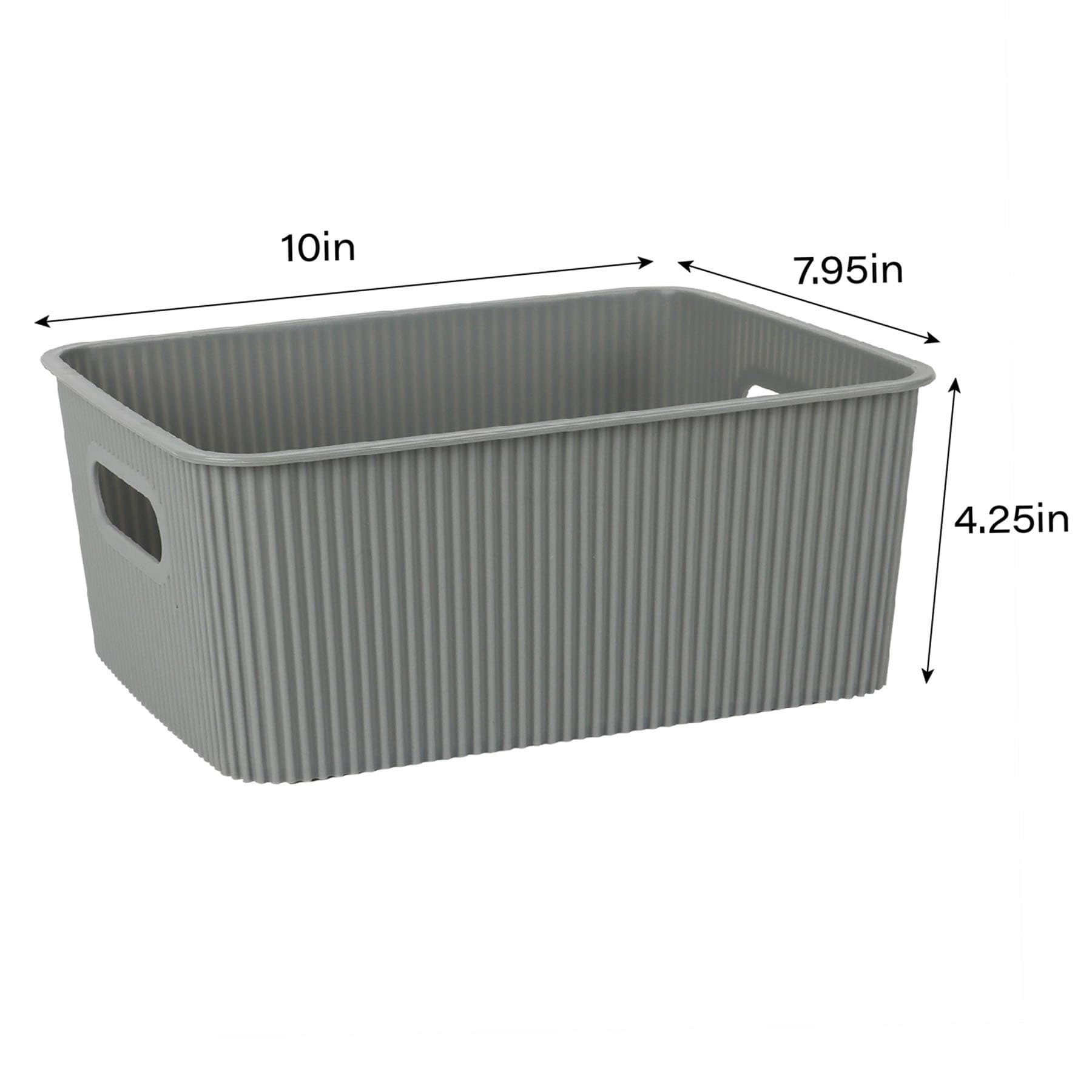 Doric Grey Storage Basket, Small