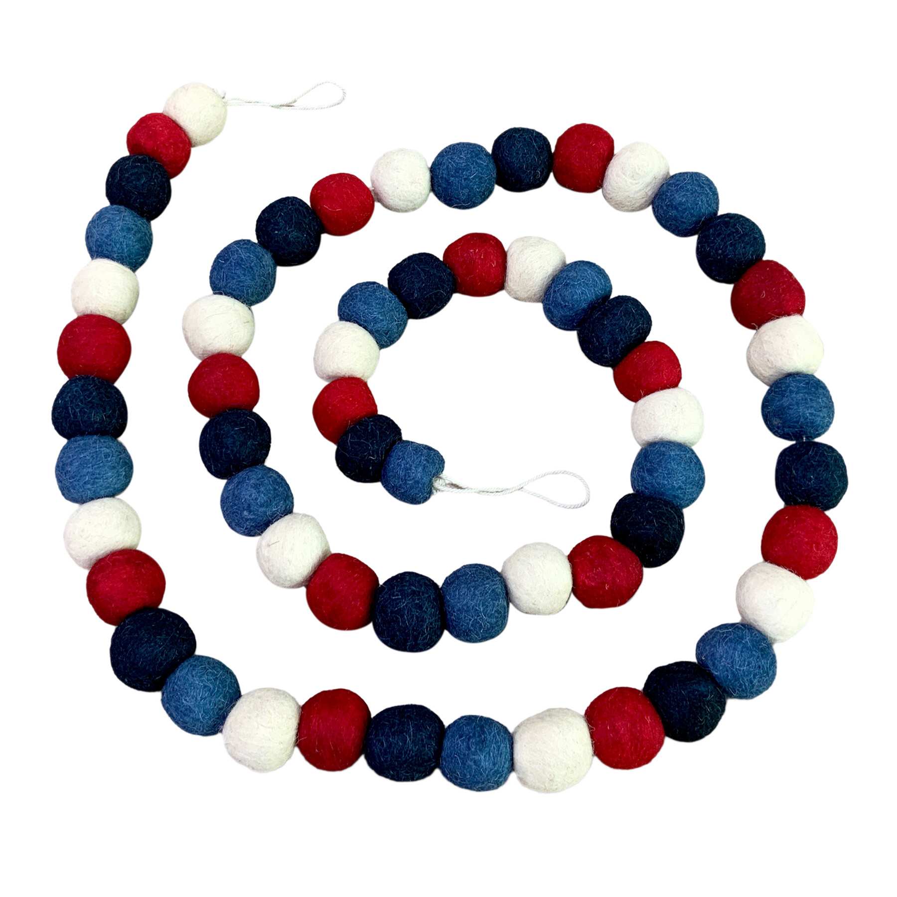 Patriotic Felt Ball Garland