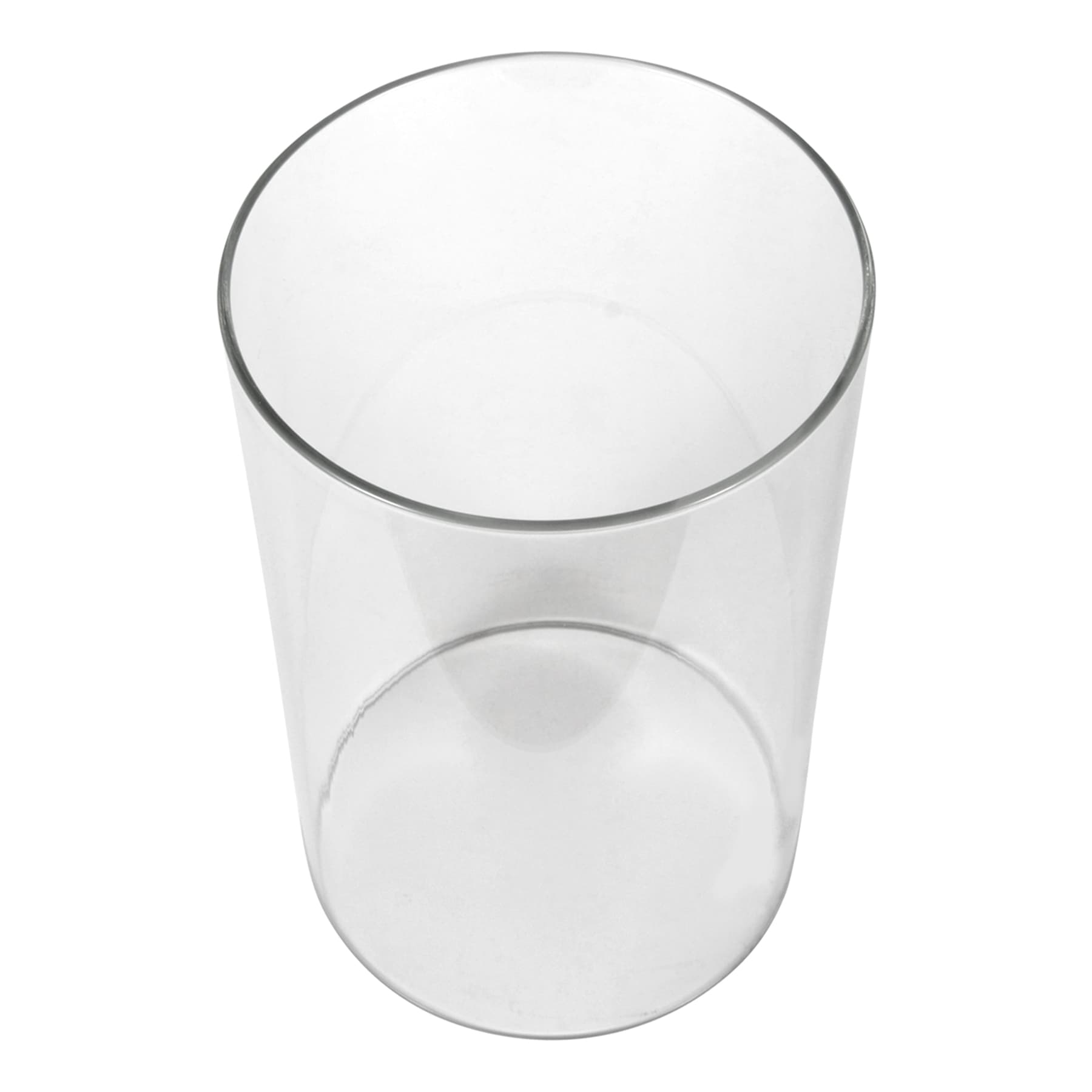 Clear Glass Open Ended Hurricane, 8"