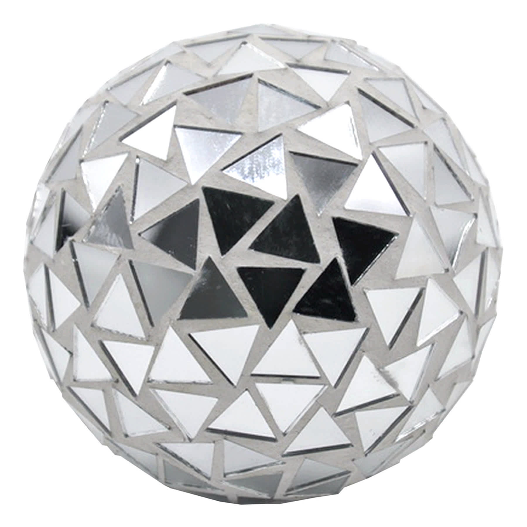 Triangular Mosaic Mirror Ball, 4"