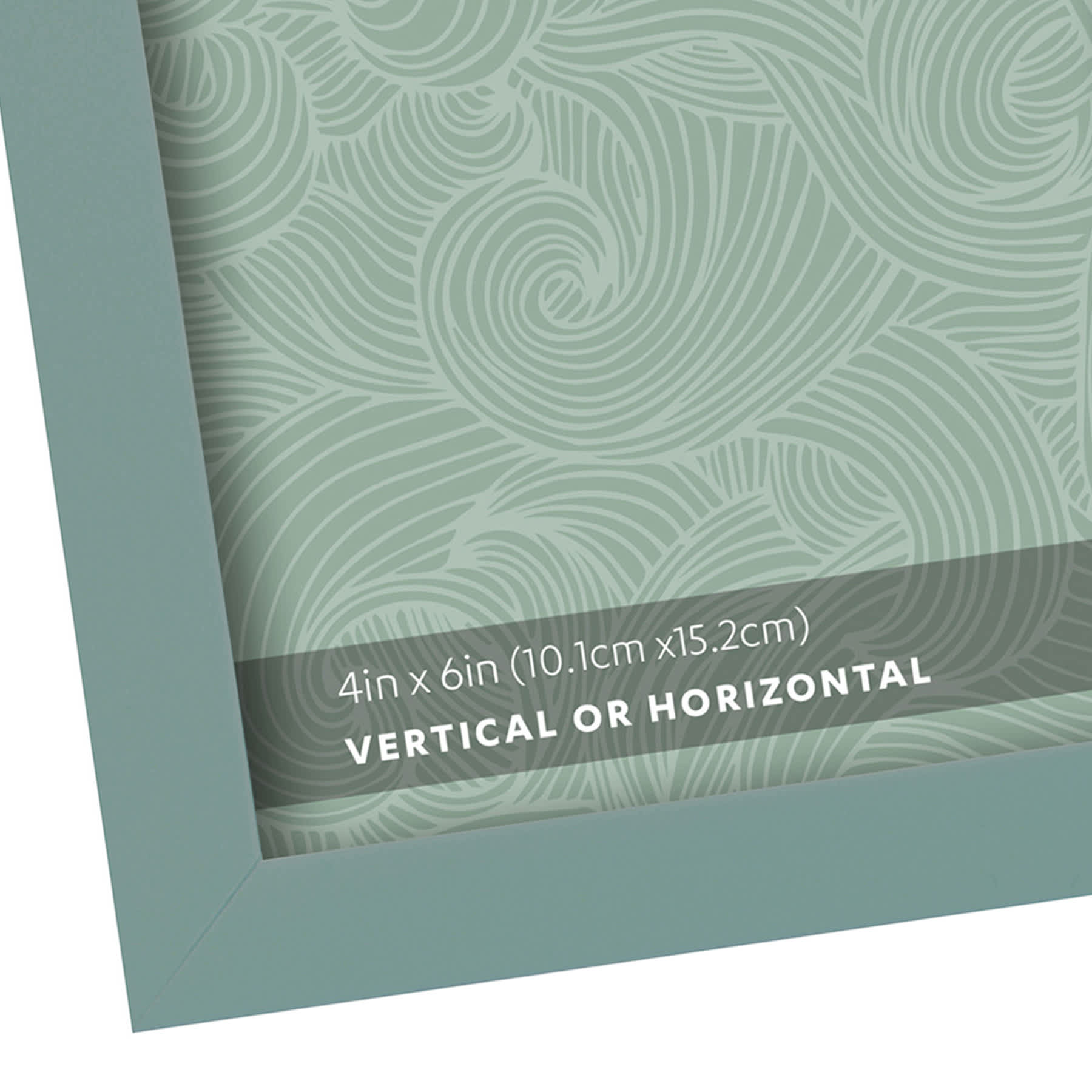 Grey & Green Table Top Picture Frame, 4x6
