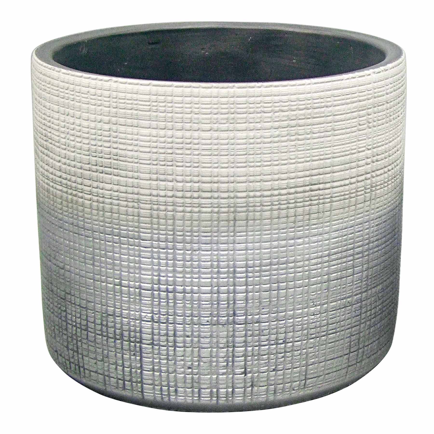 Found & Fable Indoor Alfie Silver Ombre Planter, Large