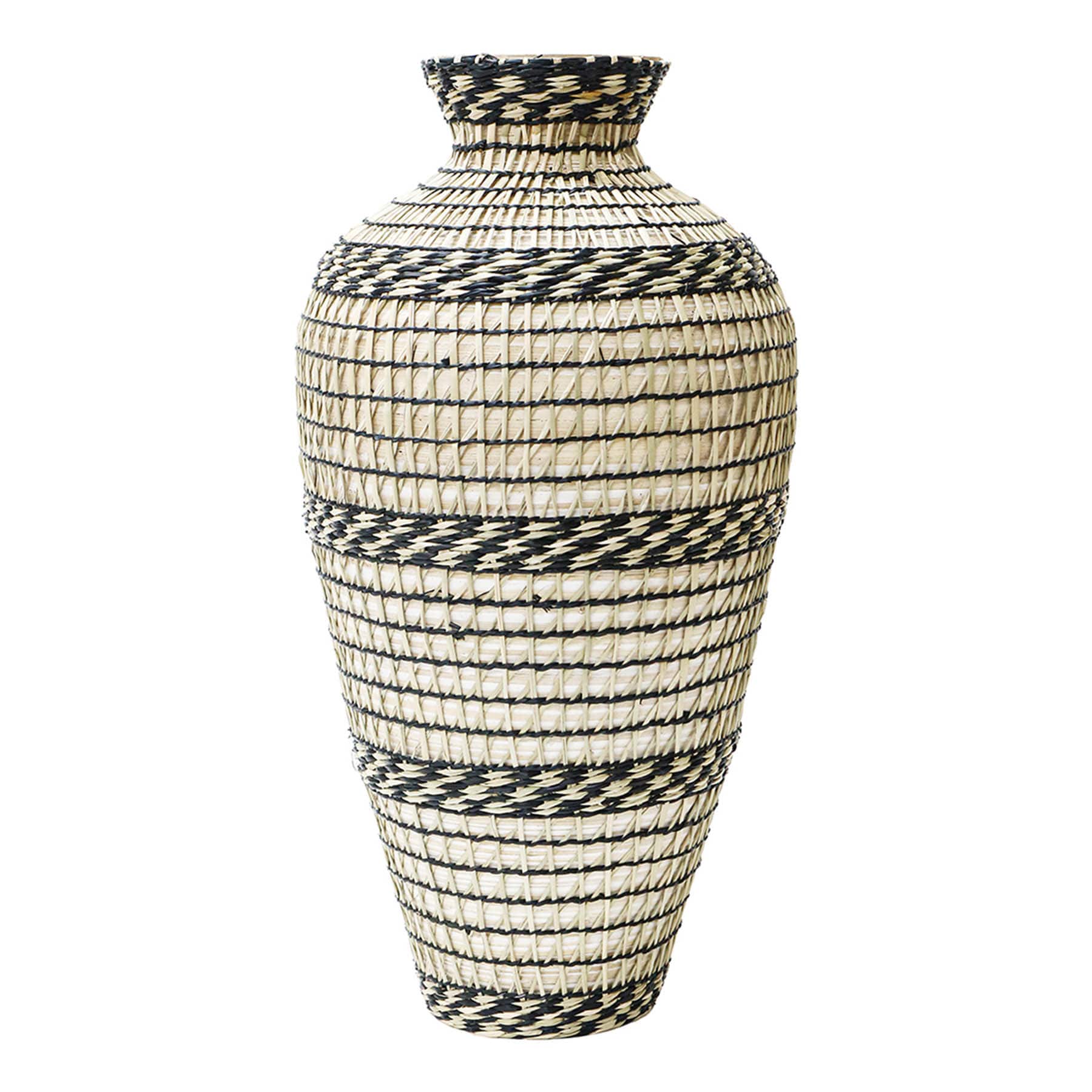 Natural Vase with Seagrass Overlay, 24"