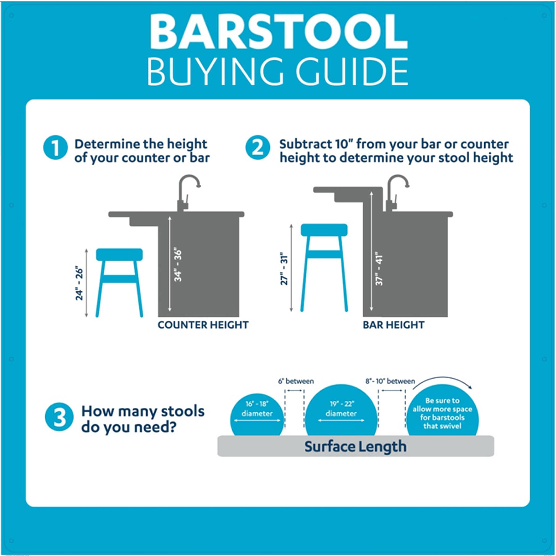 Austin Swivel Barstool, 30"