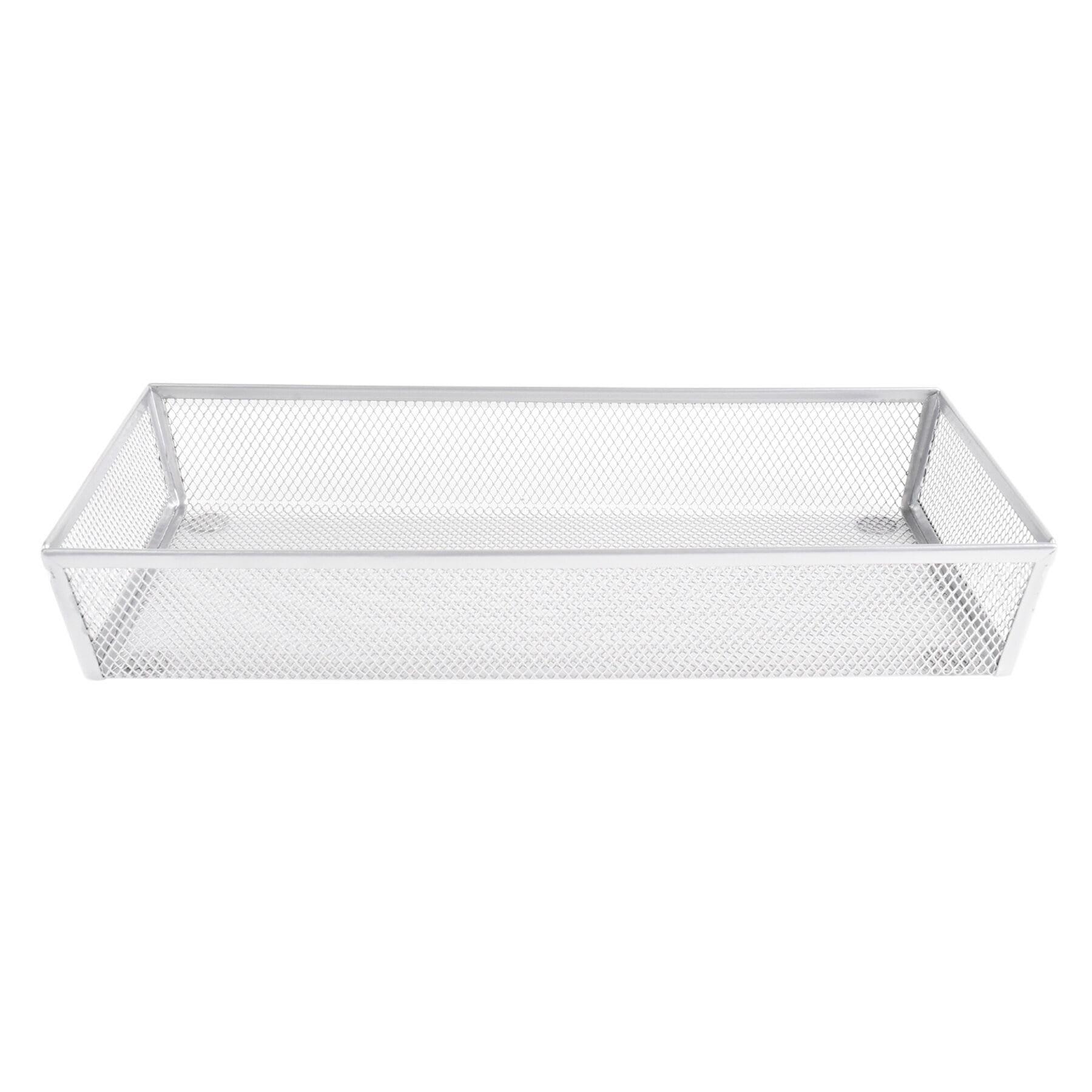 Silver Metal Mesh Drawer Organizer, 6x12