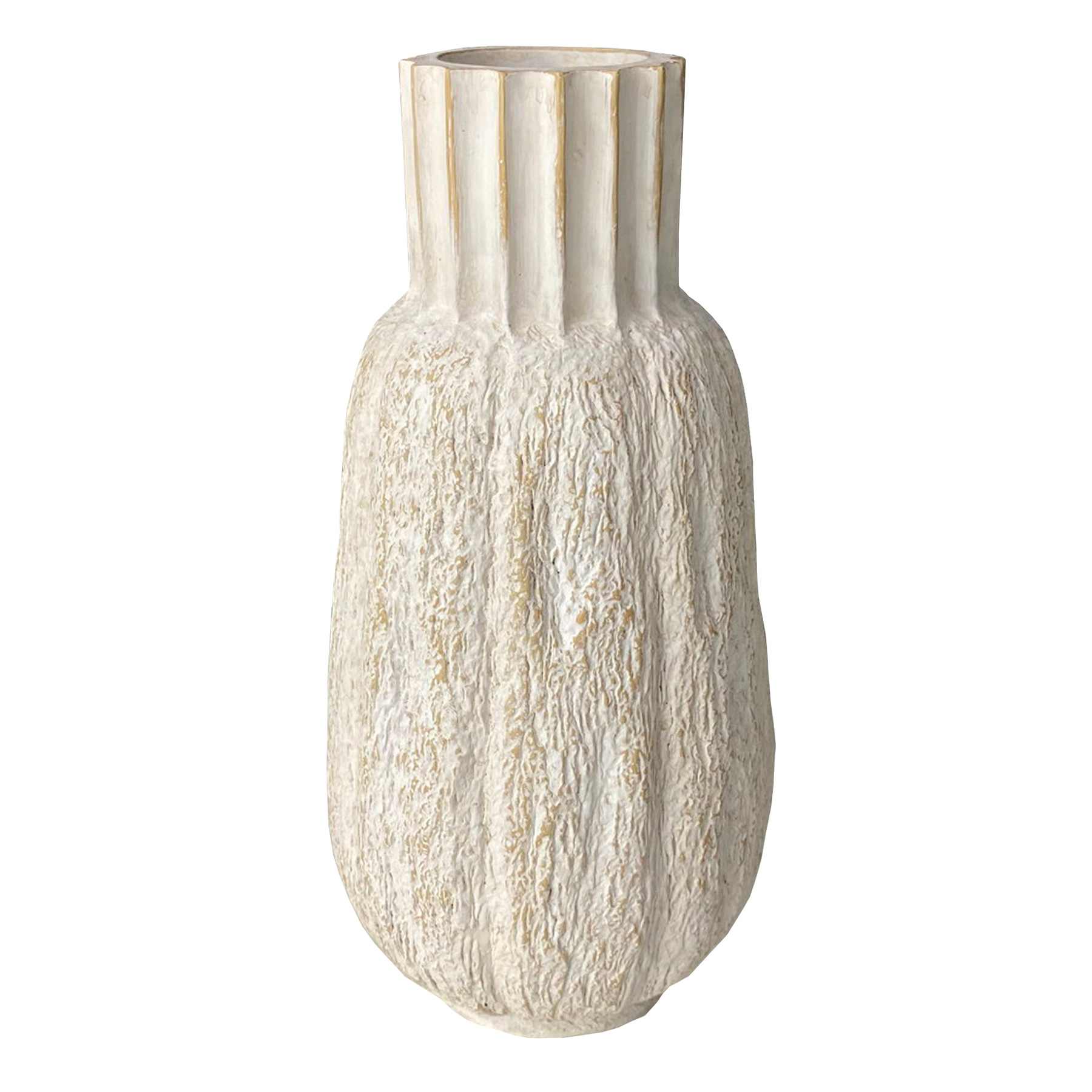 Crosby St. Tan Ceramic Vase, 8.75"