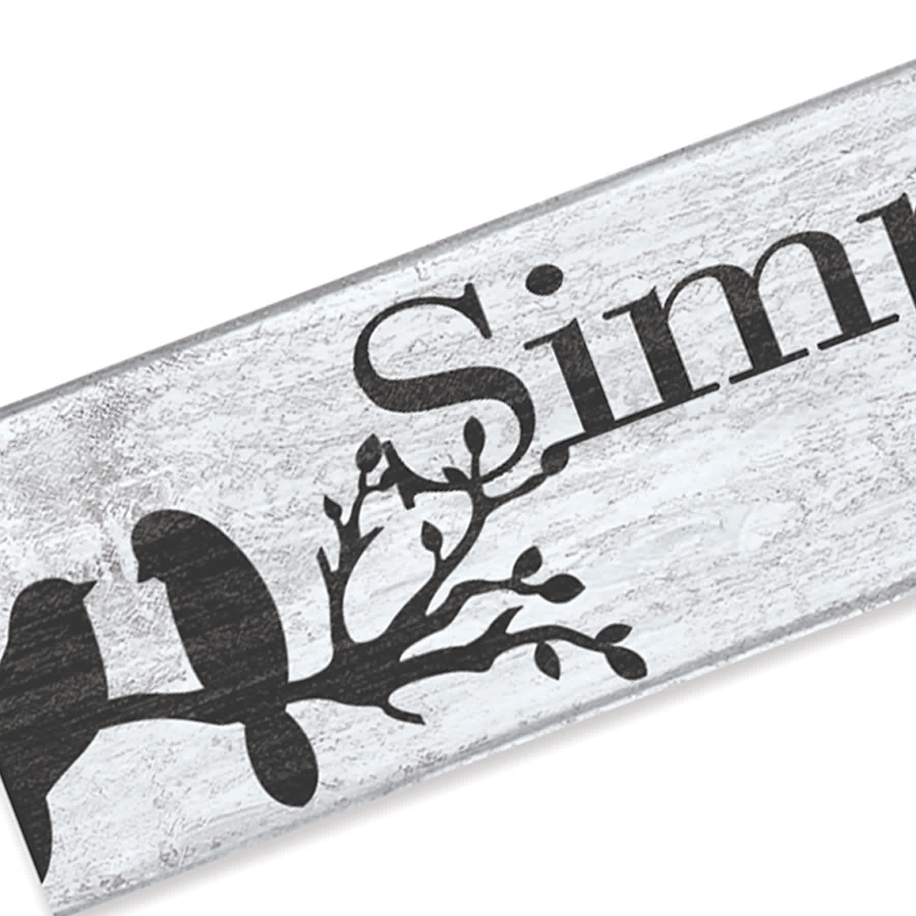 Simply Blessed Textured Wooden Wall Sign, 6x36