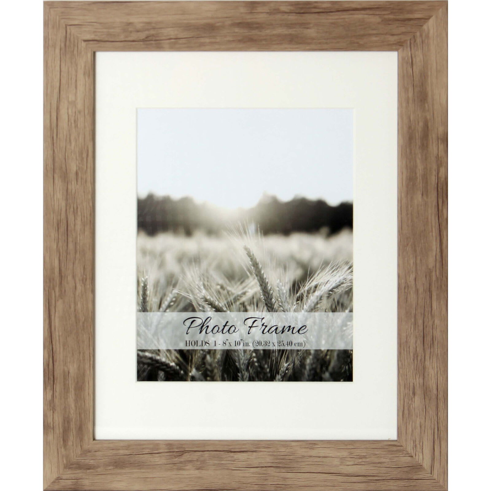 11x14 Driftwood Farmhouse Matted to 8x10 Wall Frame