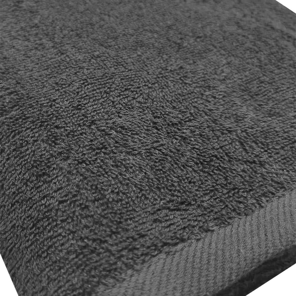 Black Cotton Bath Towel, 27x52