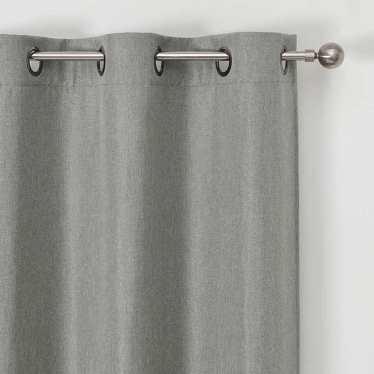 Rockwell Solid Sage Blackout Grommet Curtain Panel, 84"
