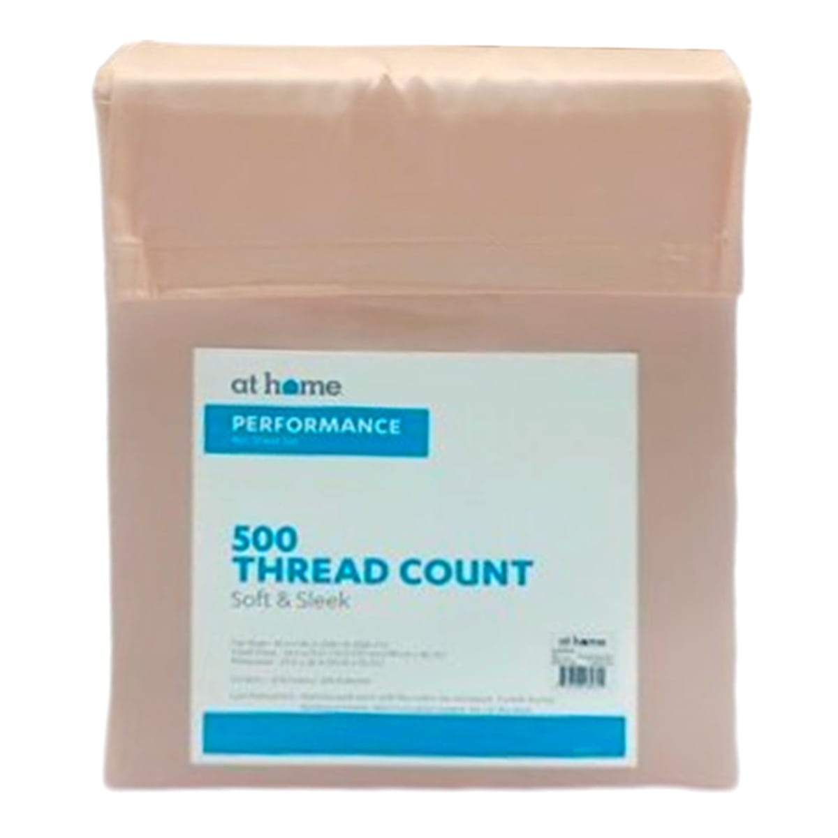 4-Piece Pink 500 Thread Count Cotton Blend Sheet Set, Full
