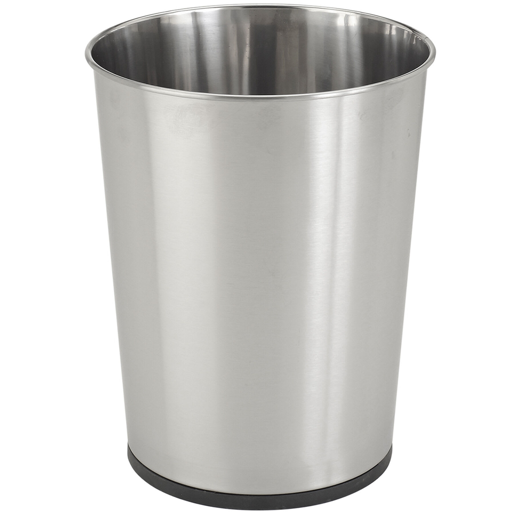 Stainless Steel Finish Wastebasket, 5l