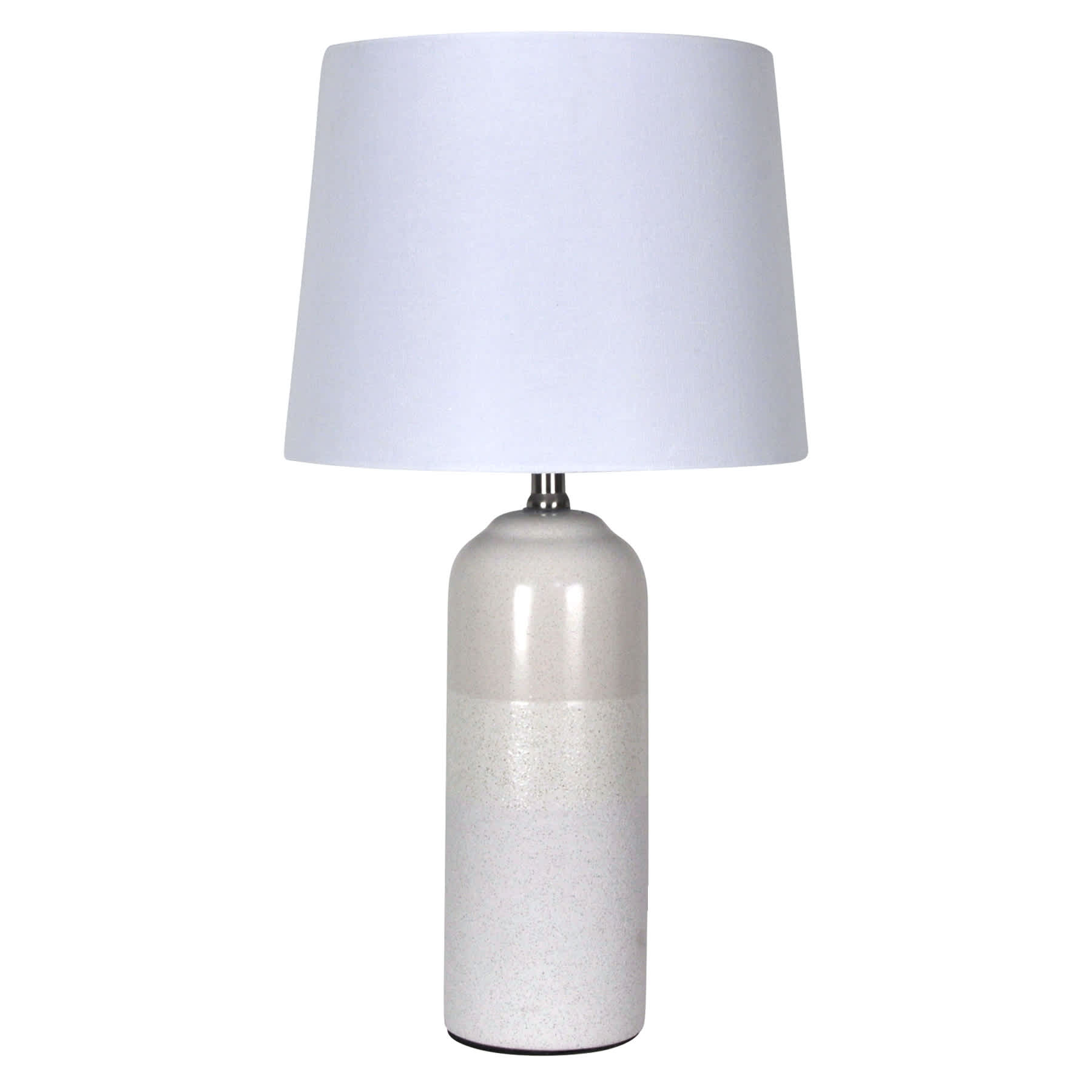 Honeybloom Natural Two-Toned Ceramic Medium Table Lamp with Shade, 24"