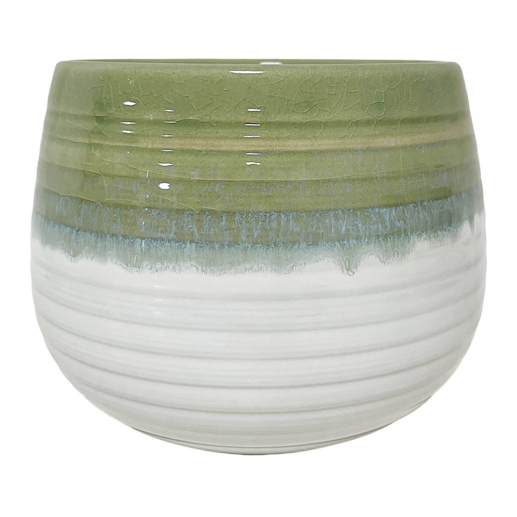 Indoor Cheryl Ombre Green Planter, 6"