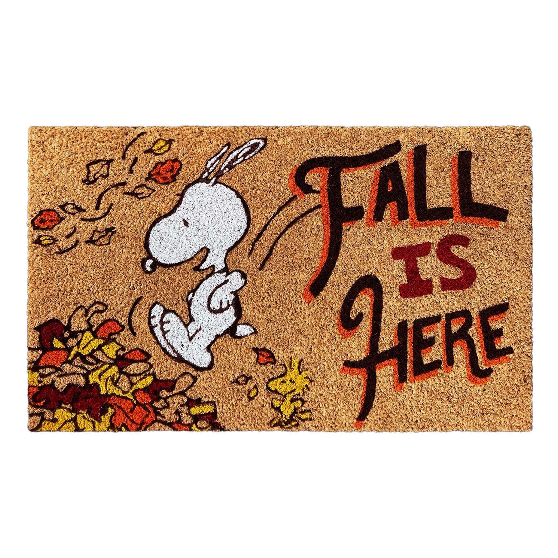 Snoopy Fall is Here Coir Mat, 18x30