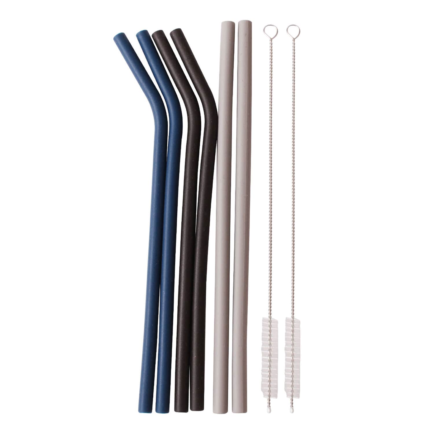 8-Piece Silicone Straw Set