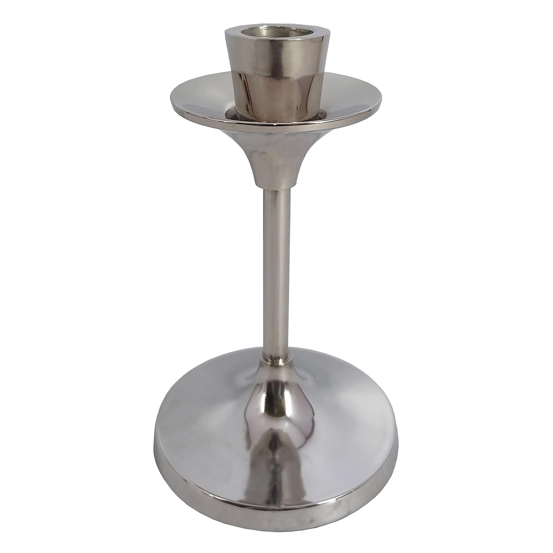 Silver Taper Candle Holder, 6"