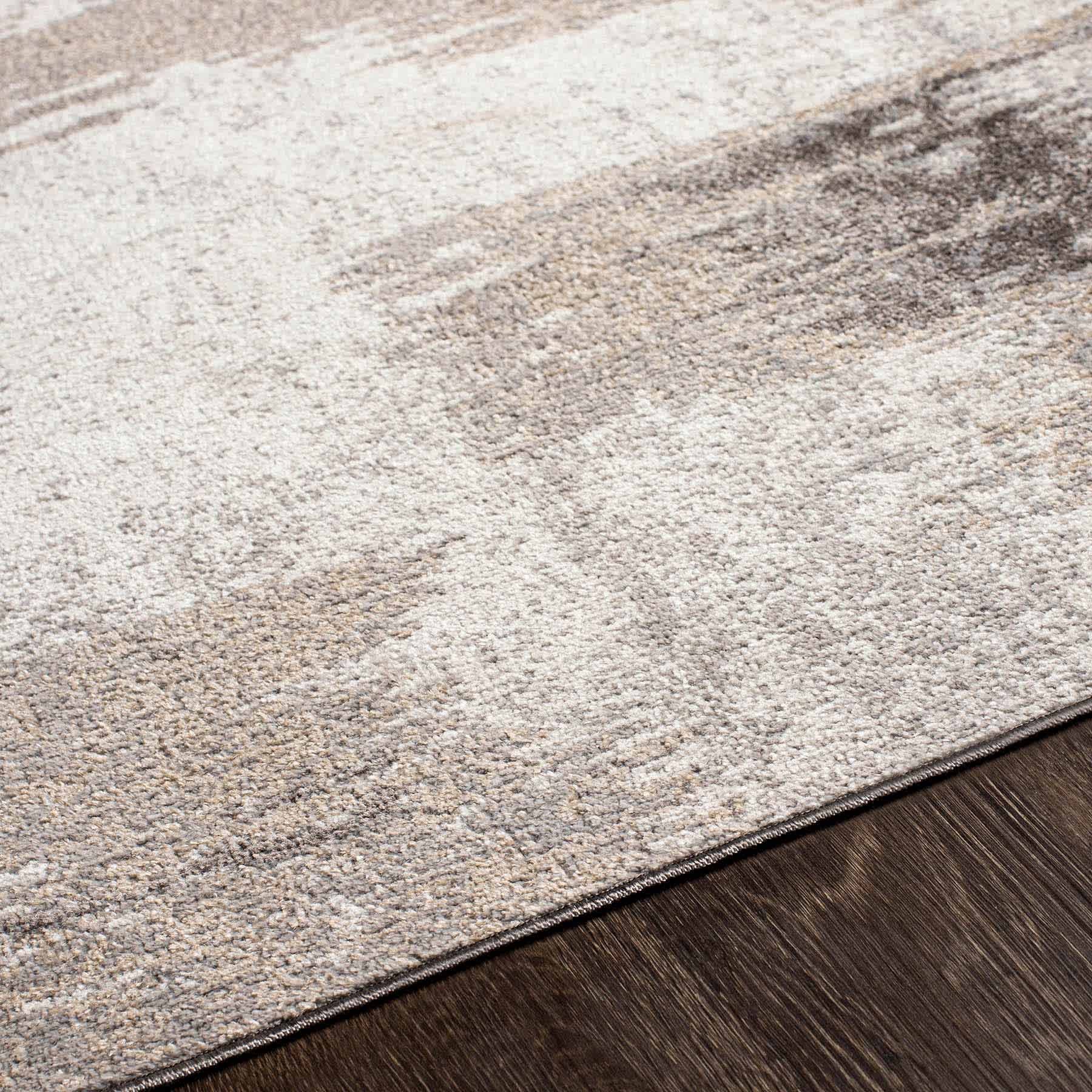 Lavadora Grey Washable Abstract Runner, 2x7