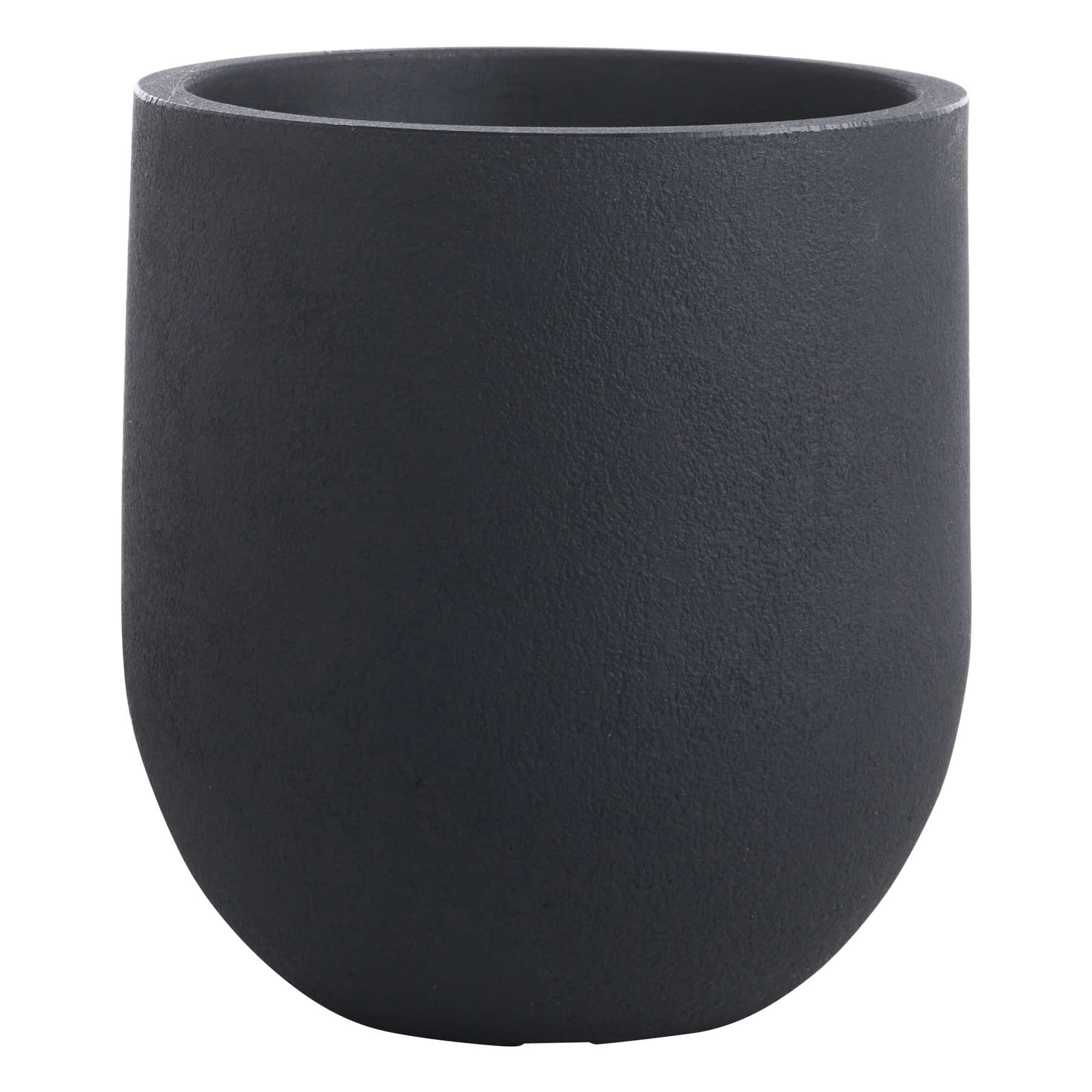 Japi Black Rustic Cask Outdoor Planter, Small