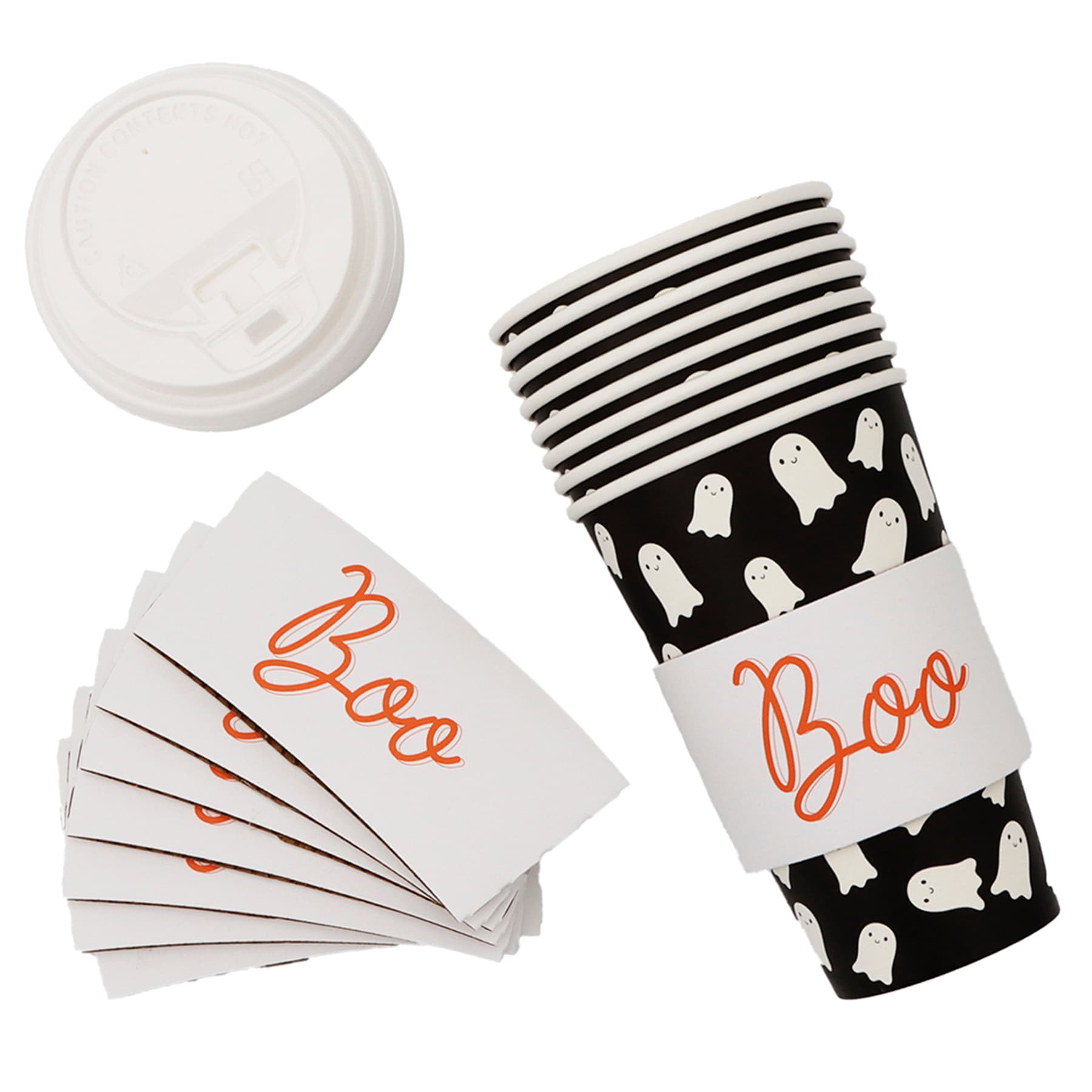 8-Count Ghost Boo Hot Cups