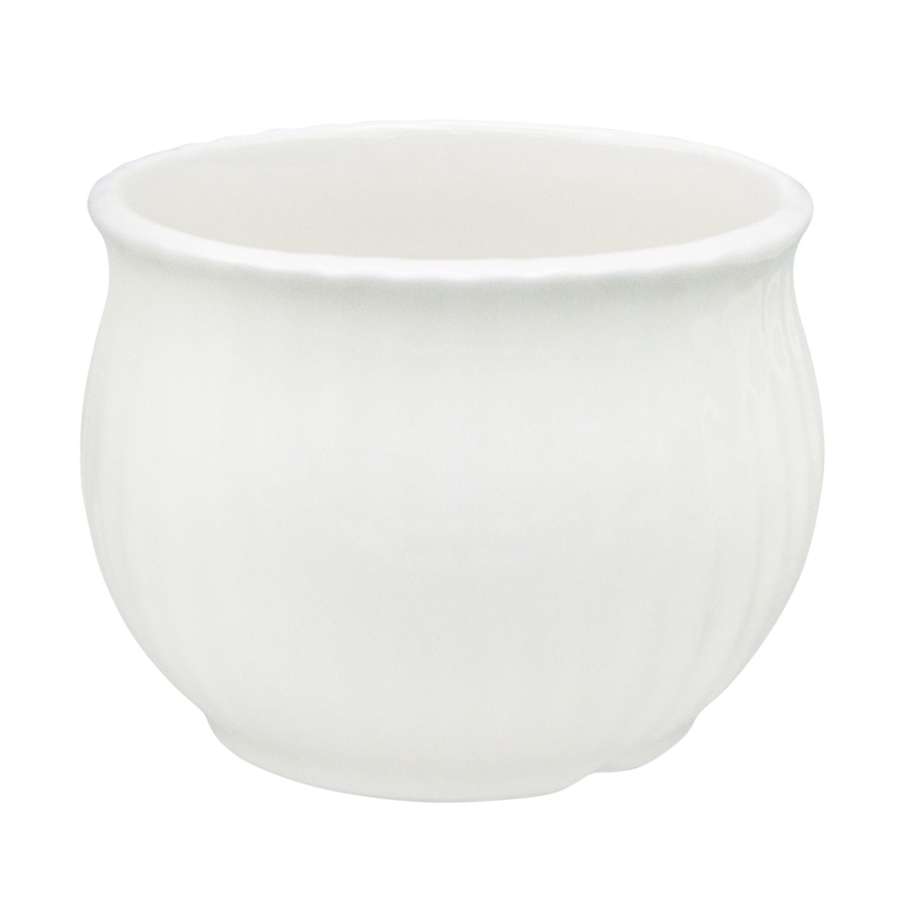 Providence Indoor White Cabbage Ceramic Pot, Medium