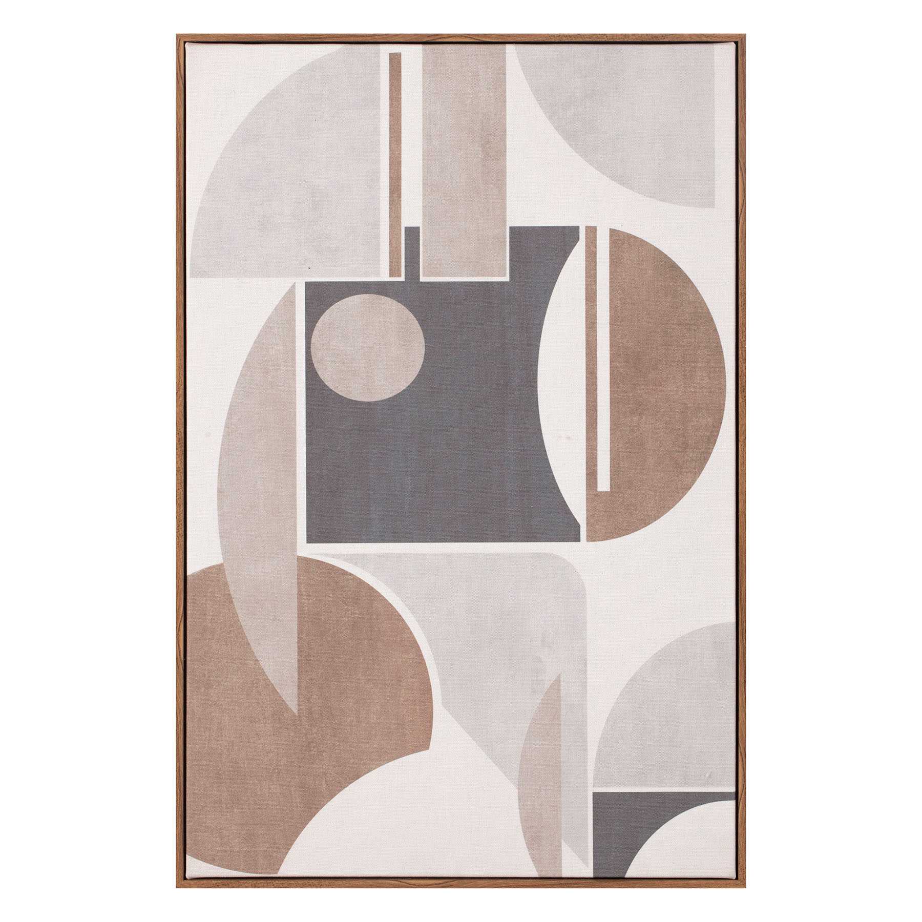 Neutral Abstract Framed Canvas Wall Art, 20x30