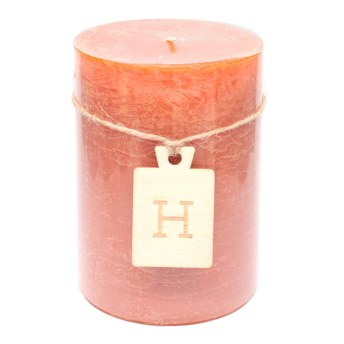 Orange Unscented Pillar Candle, 3x4