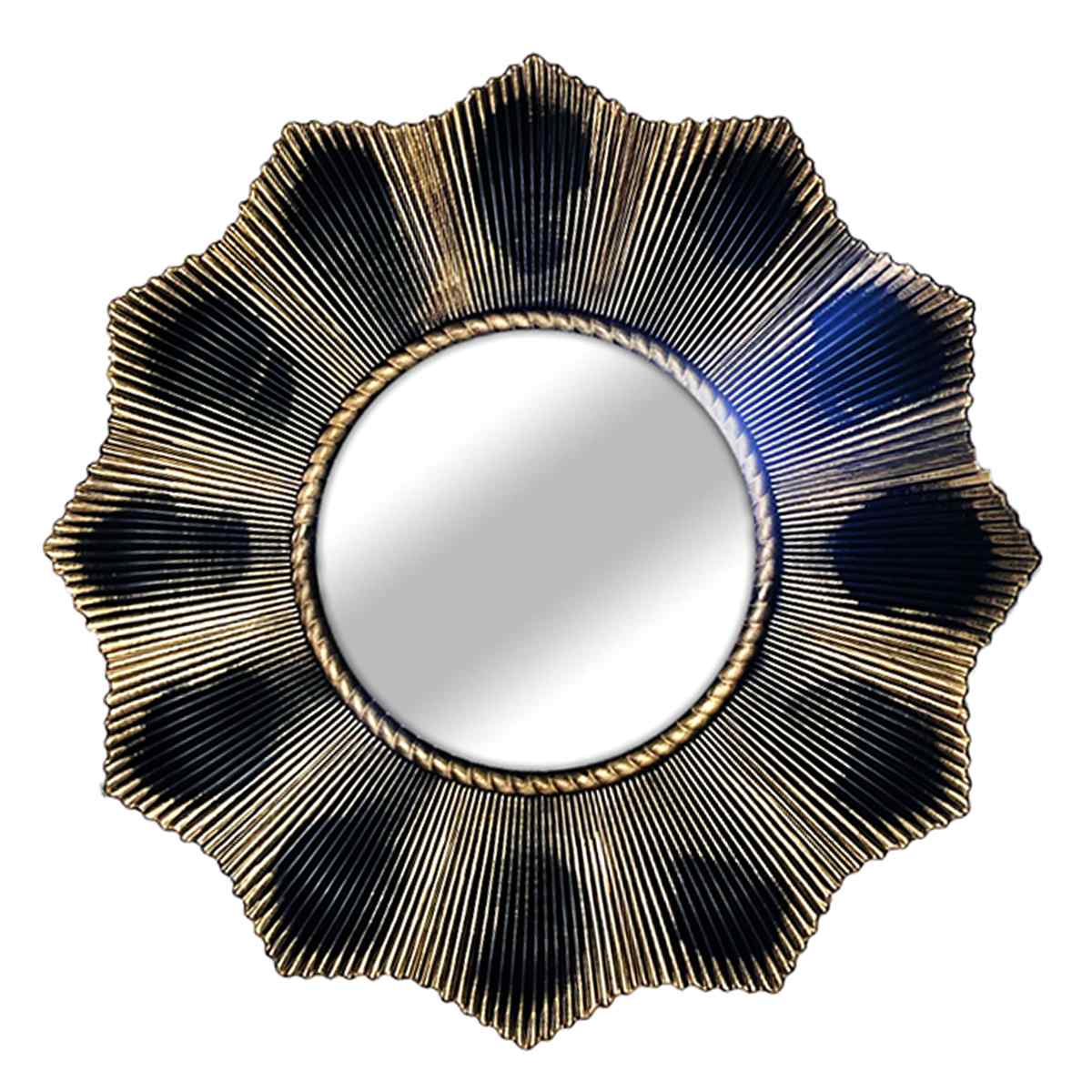 5-Piece Gold Wave Mirror Set