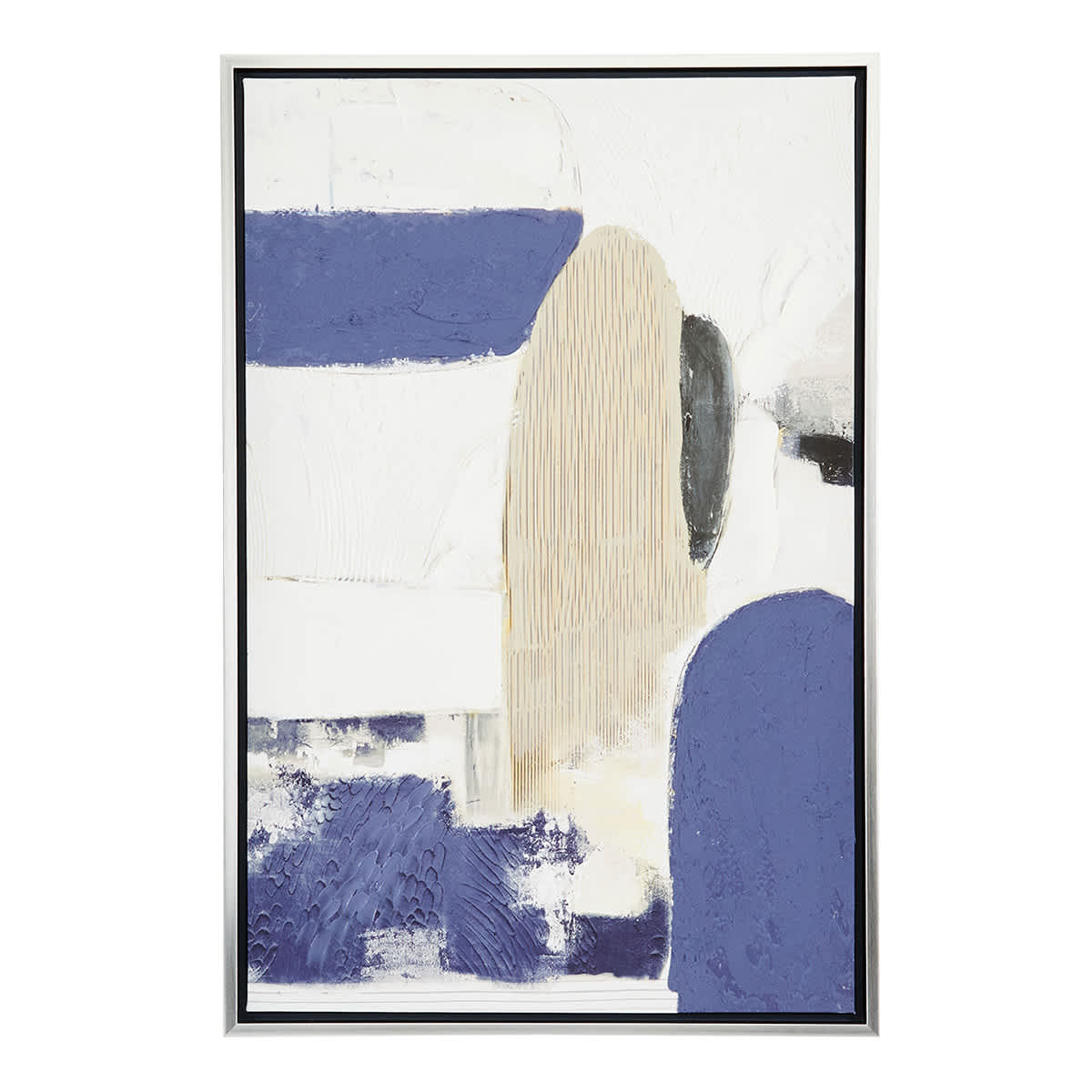 Crosby St. Framed Abstract Canvas Wall Art, 24x36