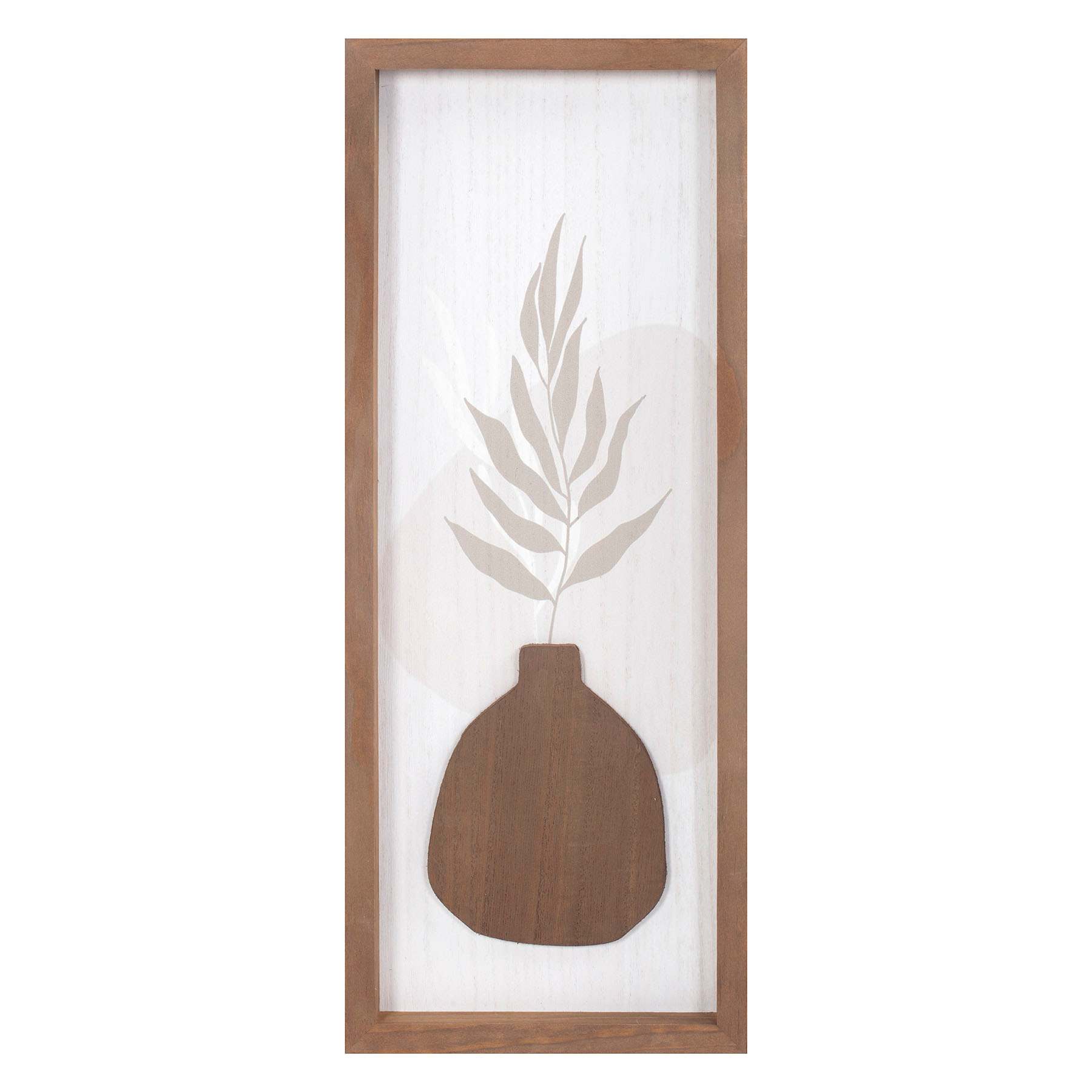 Cutout Botanical Wooden Wall Art, 8x20