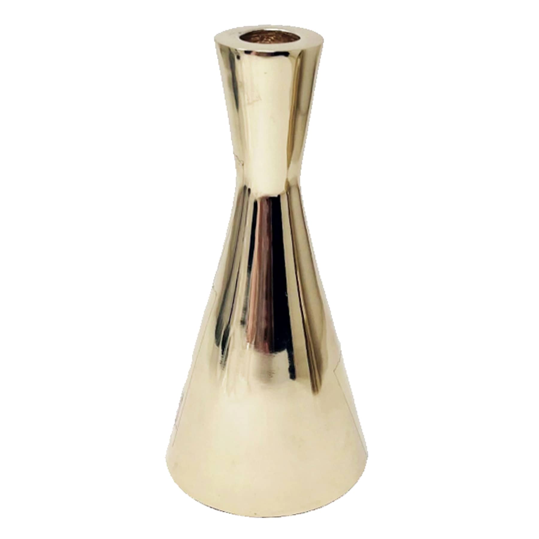 Crosby St. Gold Beaker Taper Candle Holder, 8"